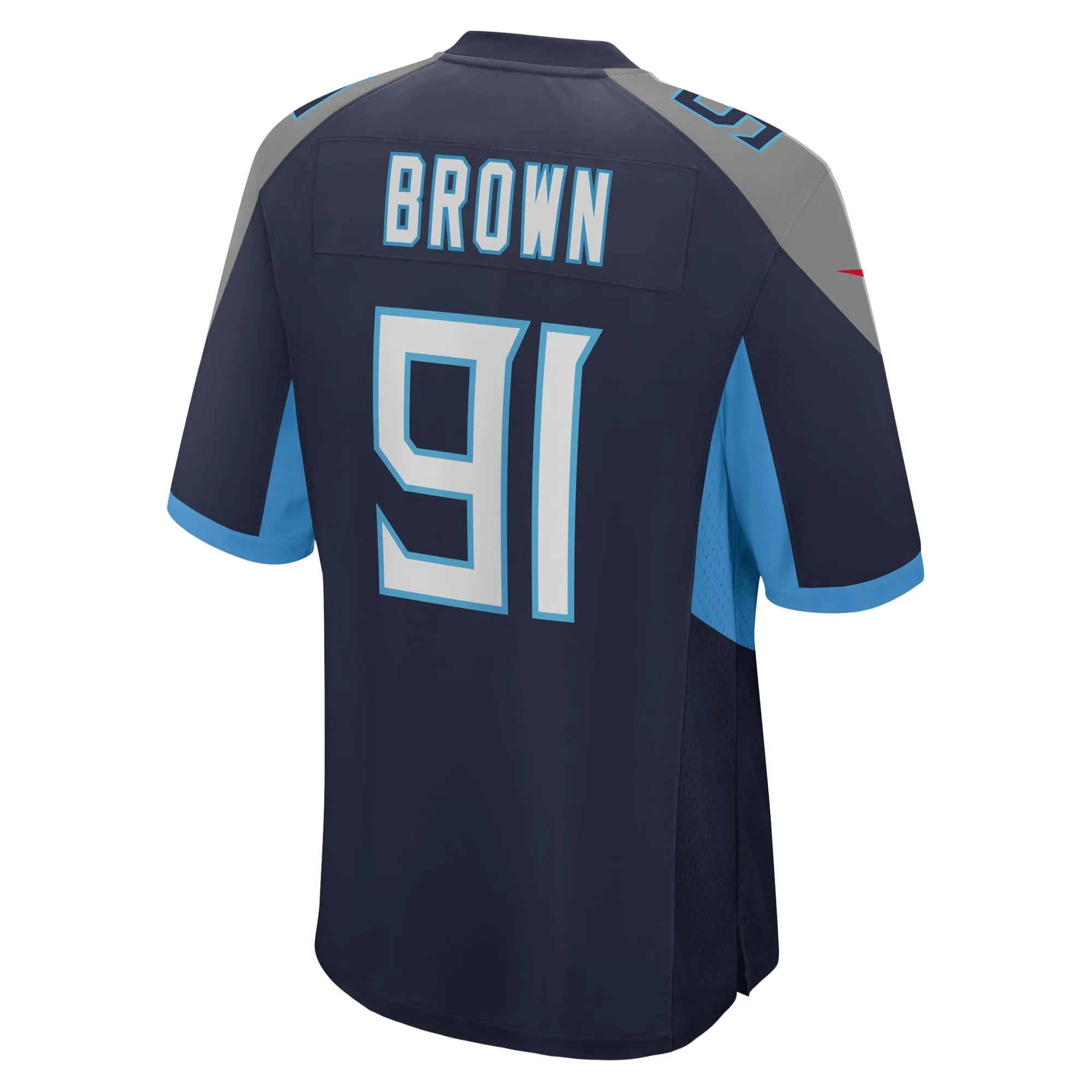 Shakel Brown Tennessee Titans   Game Jersey -  Navy