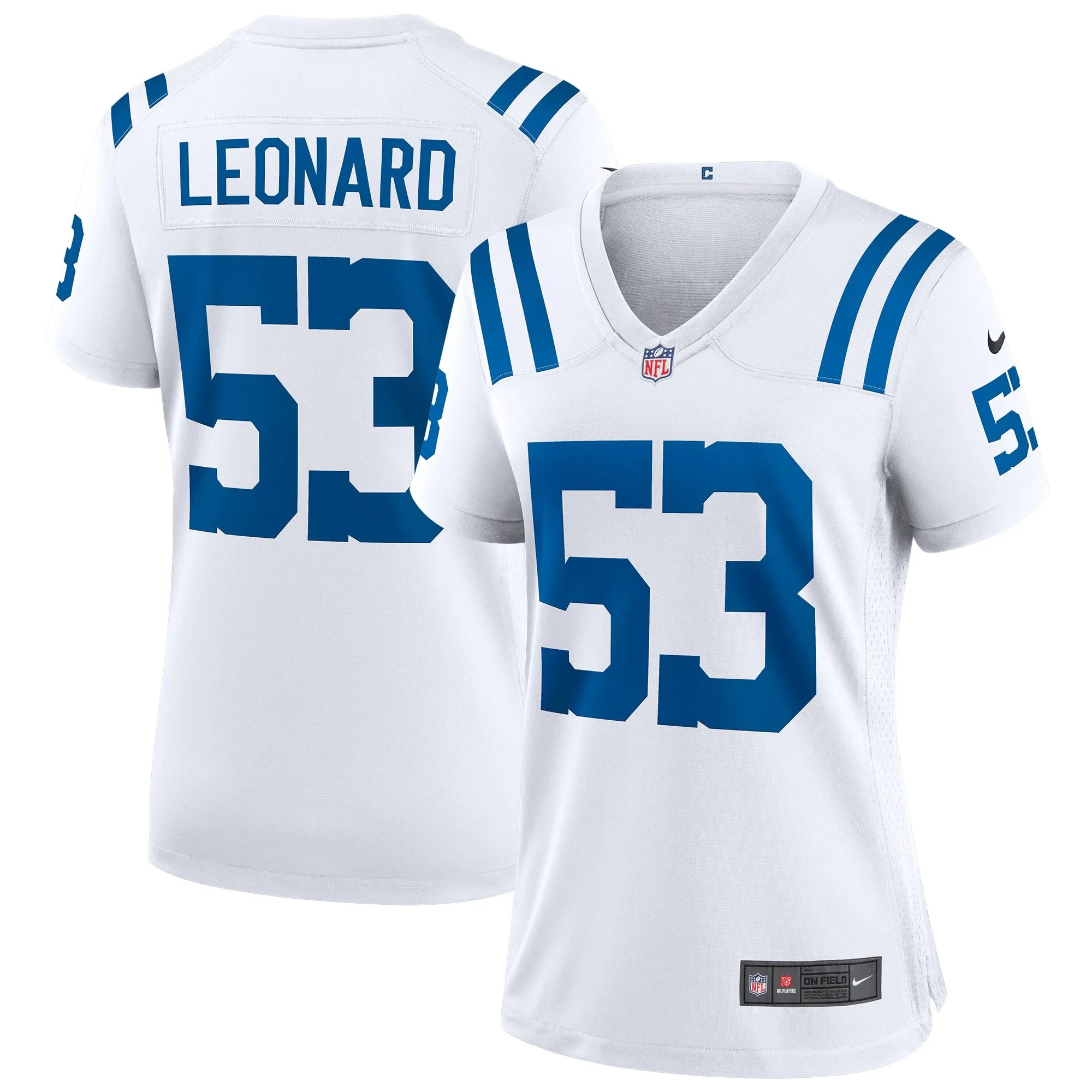 Shaquille Leonard Indianapolis Colts  Women's Game Player Jersey - White