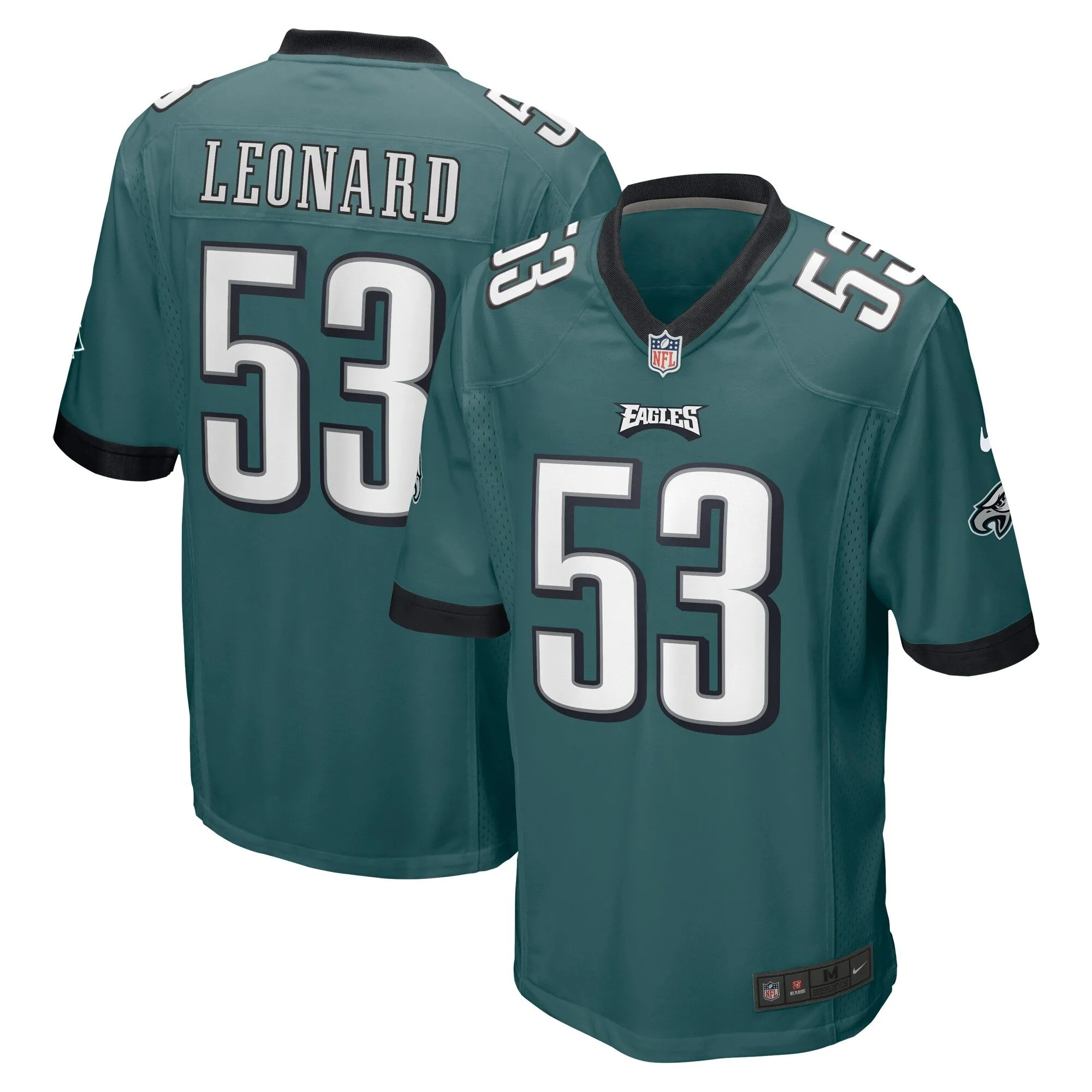 Shaquille Leonard Philadelphia Eagles   Game Jersey - Midnight Green