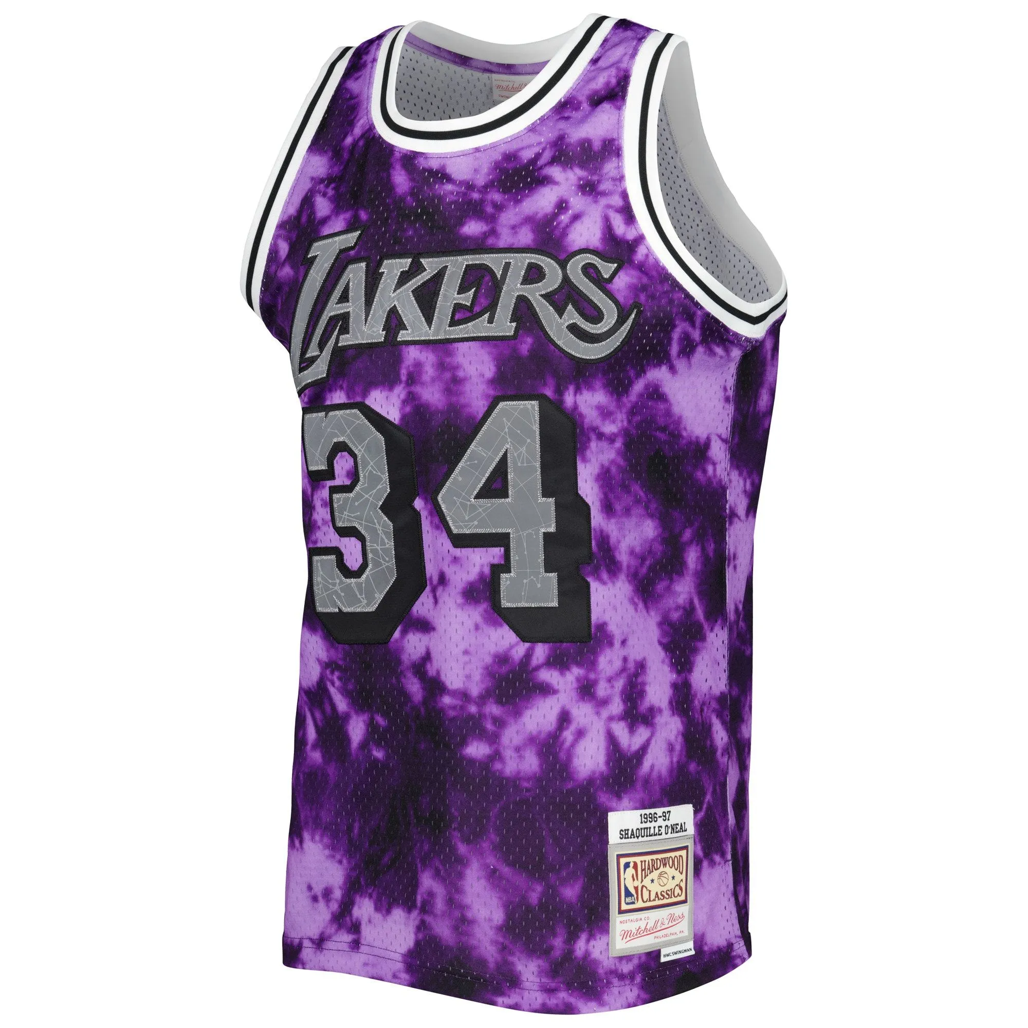 Shaquille O'Neal Los Angeles Lakers Mitchell & Ness 1996/97 Galaxy Swingman Jersey - Purple