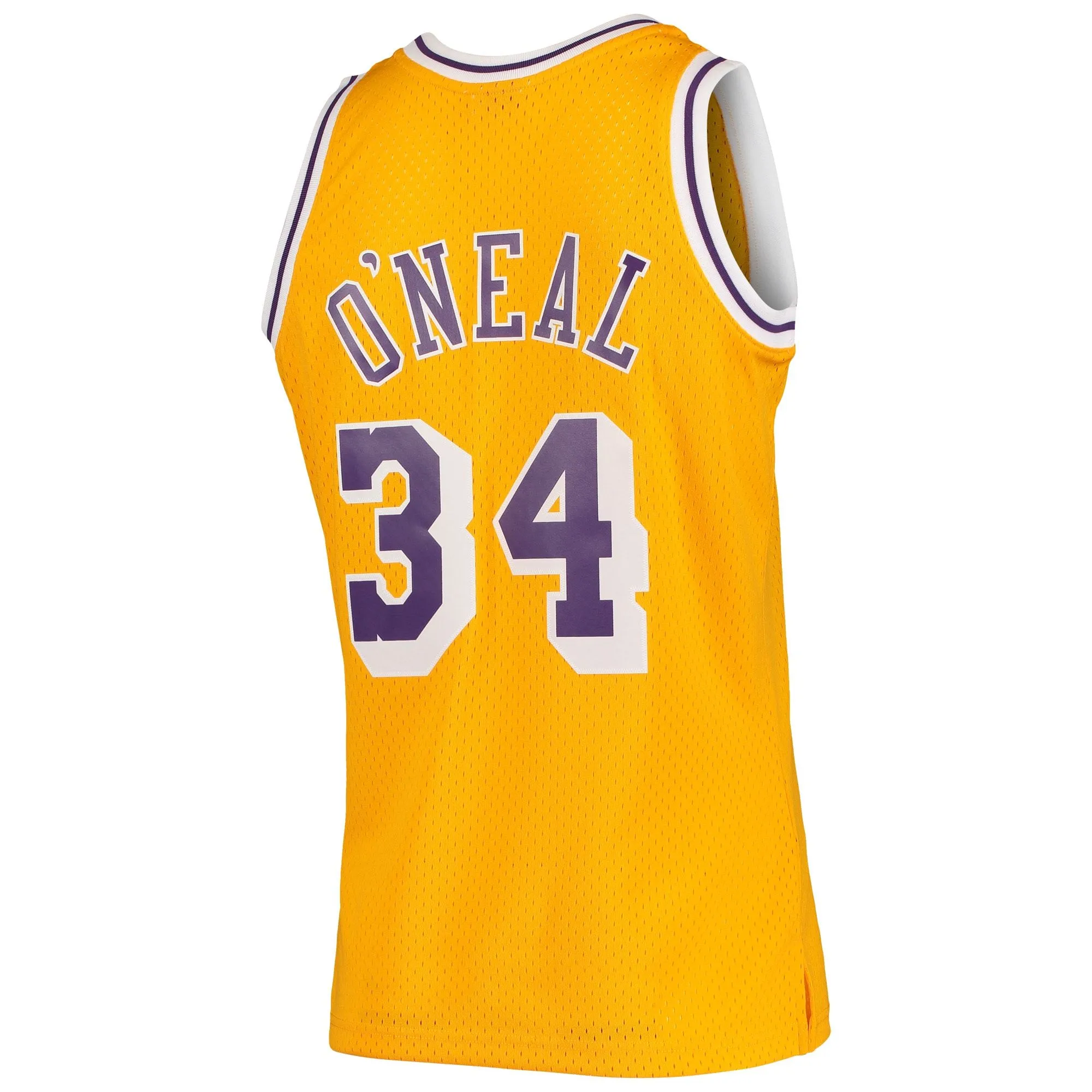 Shaquille O'Neal Los Angeles Lakers Mitchell & Ness 1996/97 Hardwood Classics Swingman Jersey - Gold