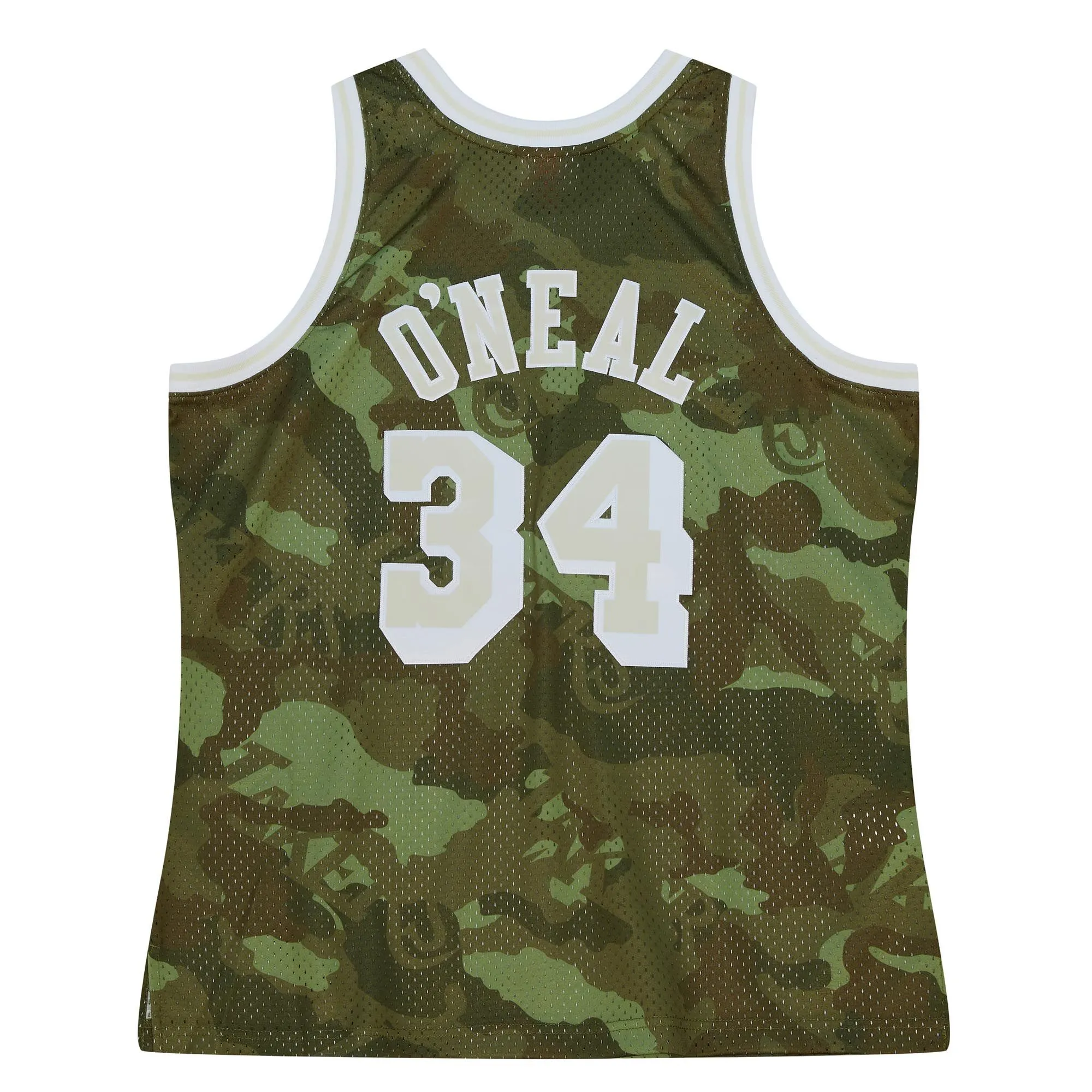 Shaquille O'Neal Los Angeles Lakers Mitchell & Ness Hardwood Classics 1996/97 Ghost Green Swingman Jersey - Camo