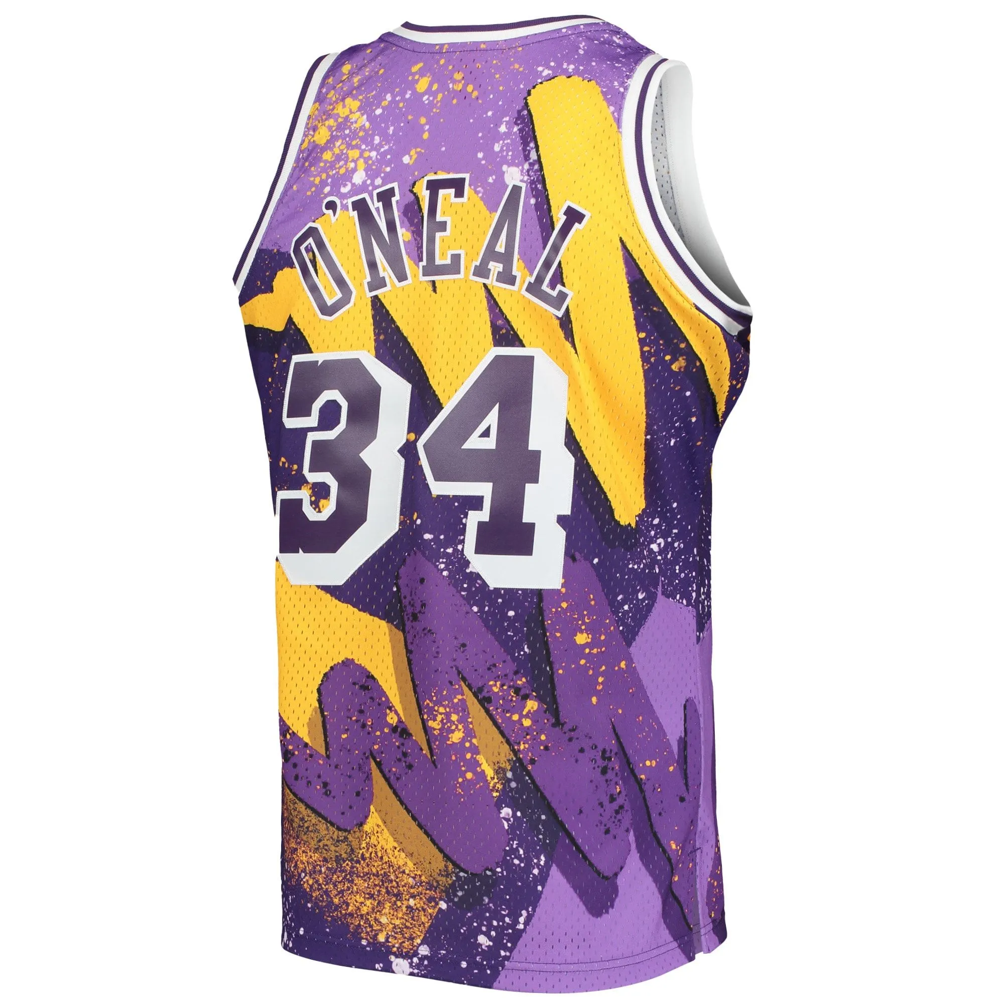 Shaquille O'Neal Los Angeles Lakers Mitchell & Ness Hardwood Classics 1996/97 Hyper Hoops Swingman Jersey - Purple