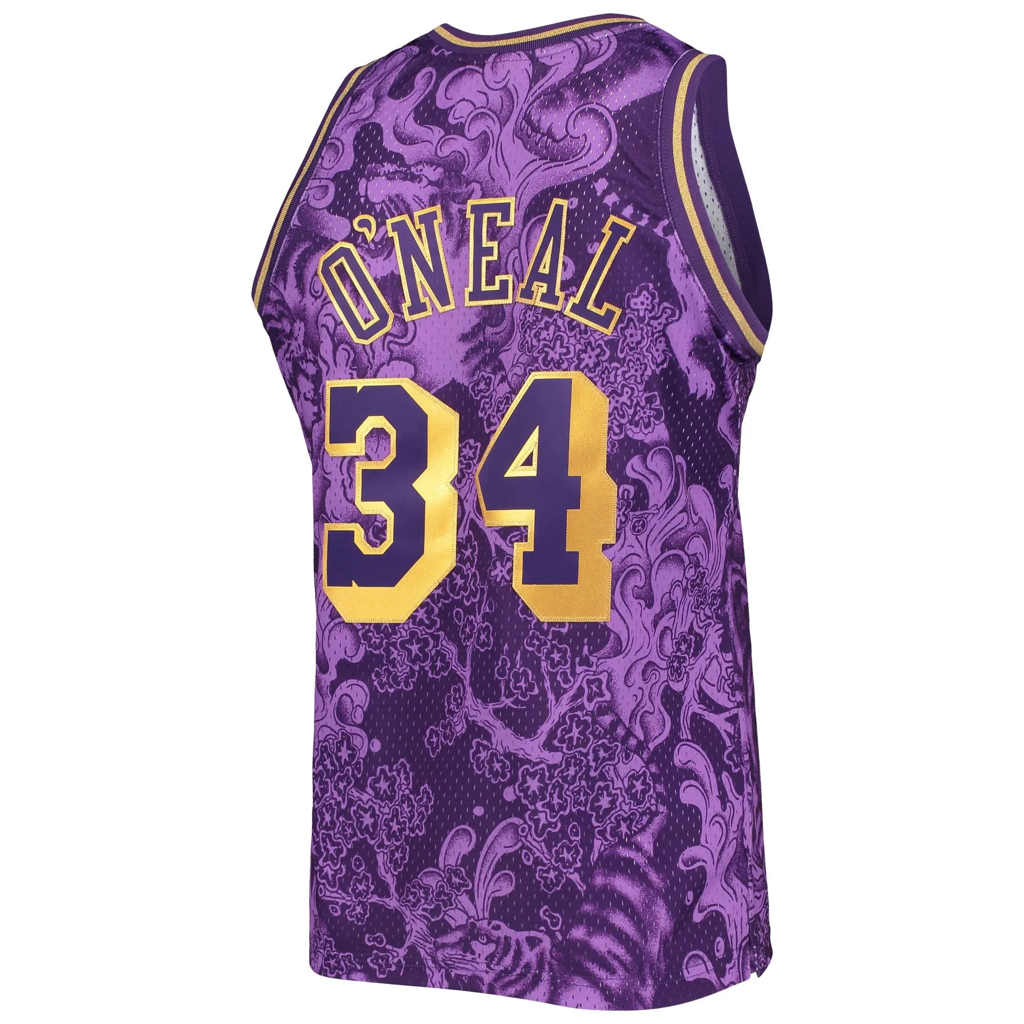 Shaquille O'Neal Los Angeles Lakers Mitchell & Ness Hardwood Classics 1996/97 Lunar New Year Swingman Jersey - Purple