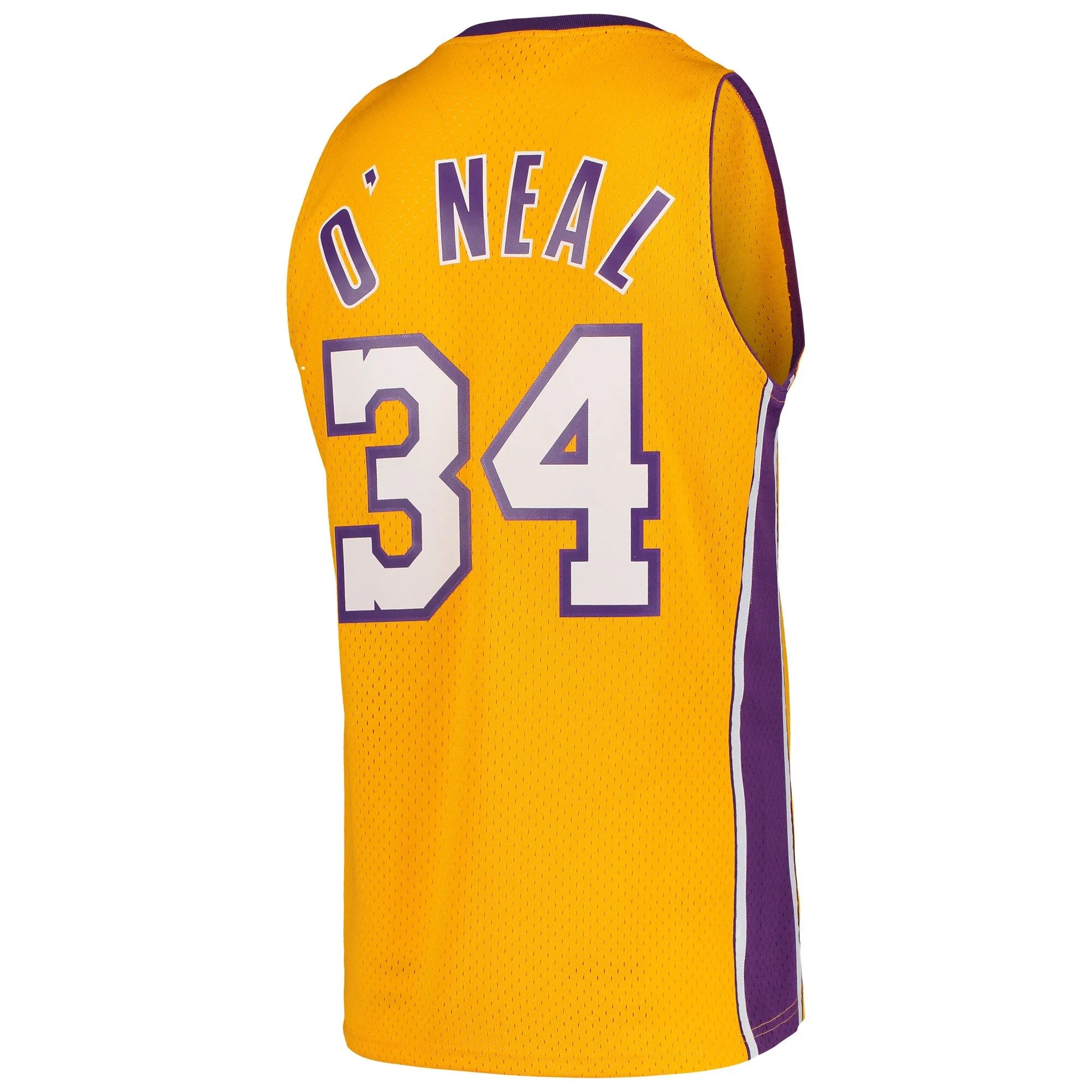 Shaquille O'Neal Los Angeles Lakers Mitchell & Ness Hardwood Classics Swingman Jersey - Gold