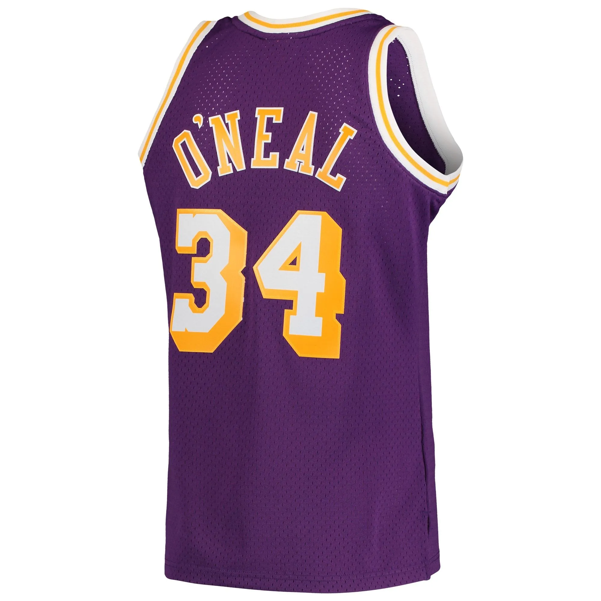 Shaquille O'Neal Los Angeles Lakers Mitchell & Ness Hardwood Classics Swingman Jersey - Purple