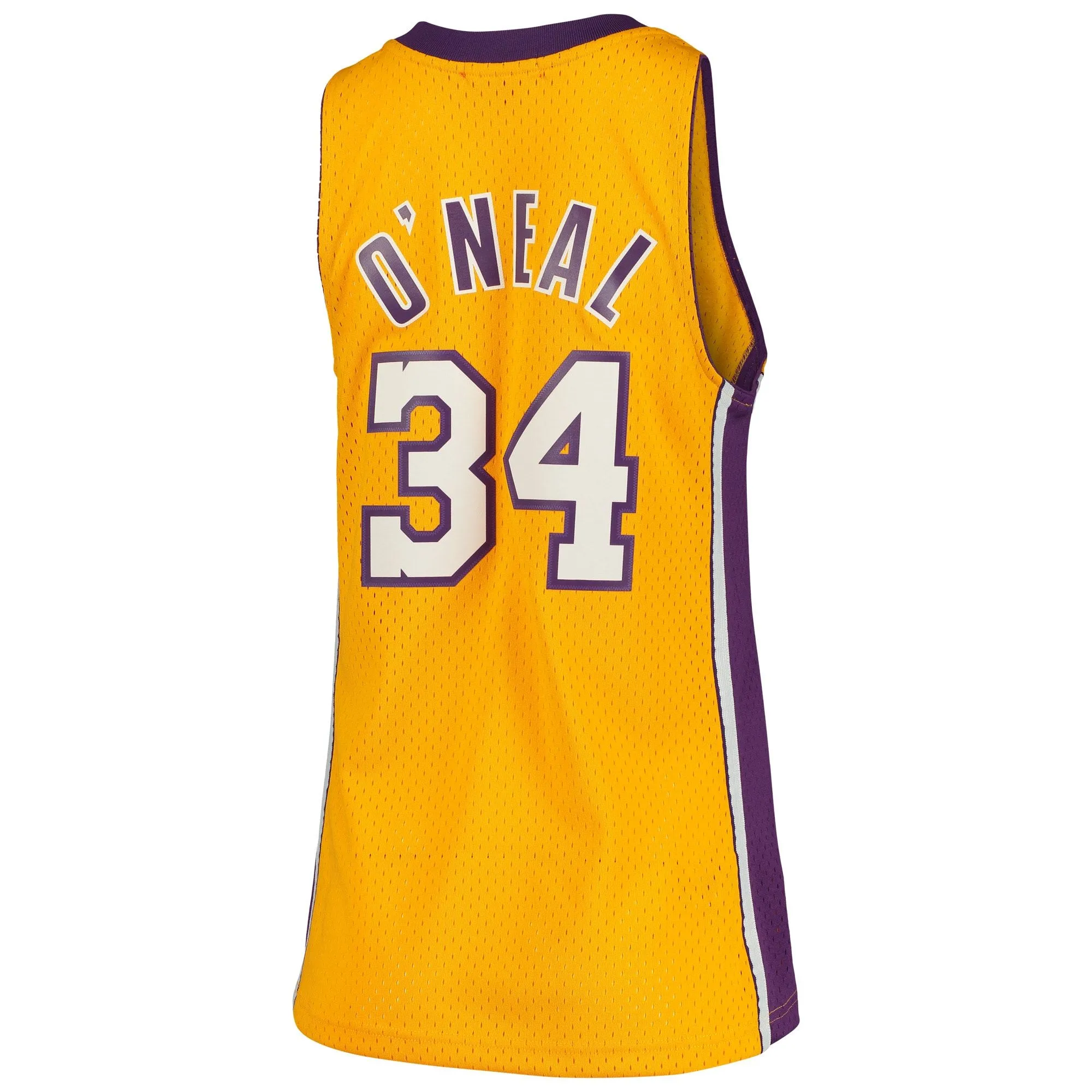 Shaquille O'Neal Los Angeles Lakers Mitchell & Ness Women's 1999/00 Hardwood Classics Swingman Jersey - Gold