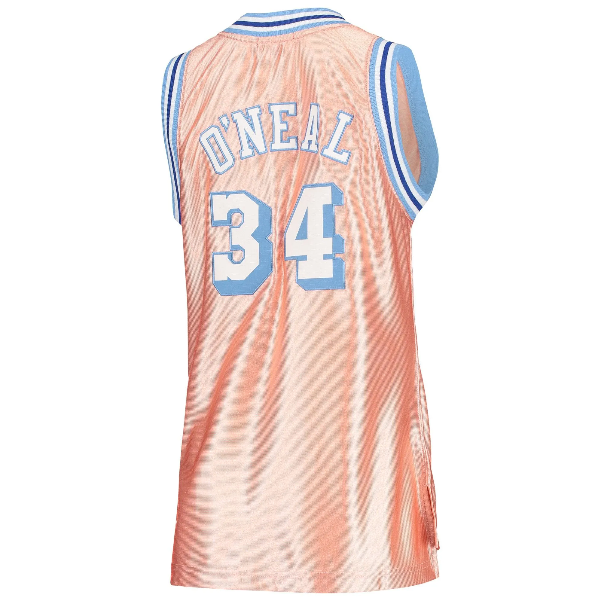 Shaquille O'Neal Los Angeles Lakers Mitchell & Ness Women's 75th Anniversary Rose Gold 1996 Swingman Jersey - Pink