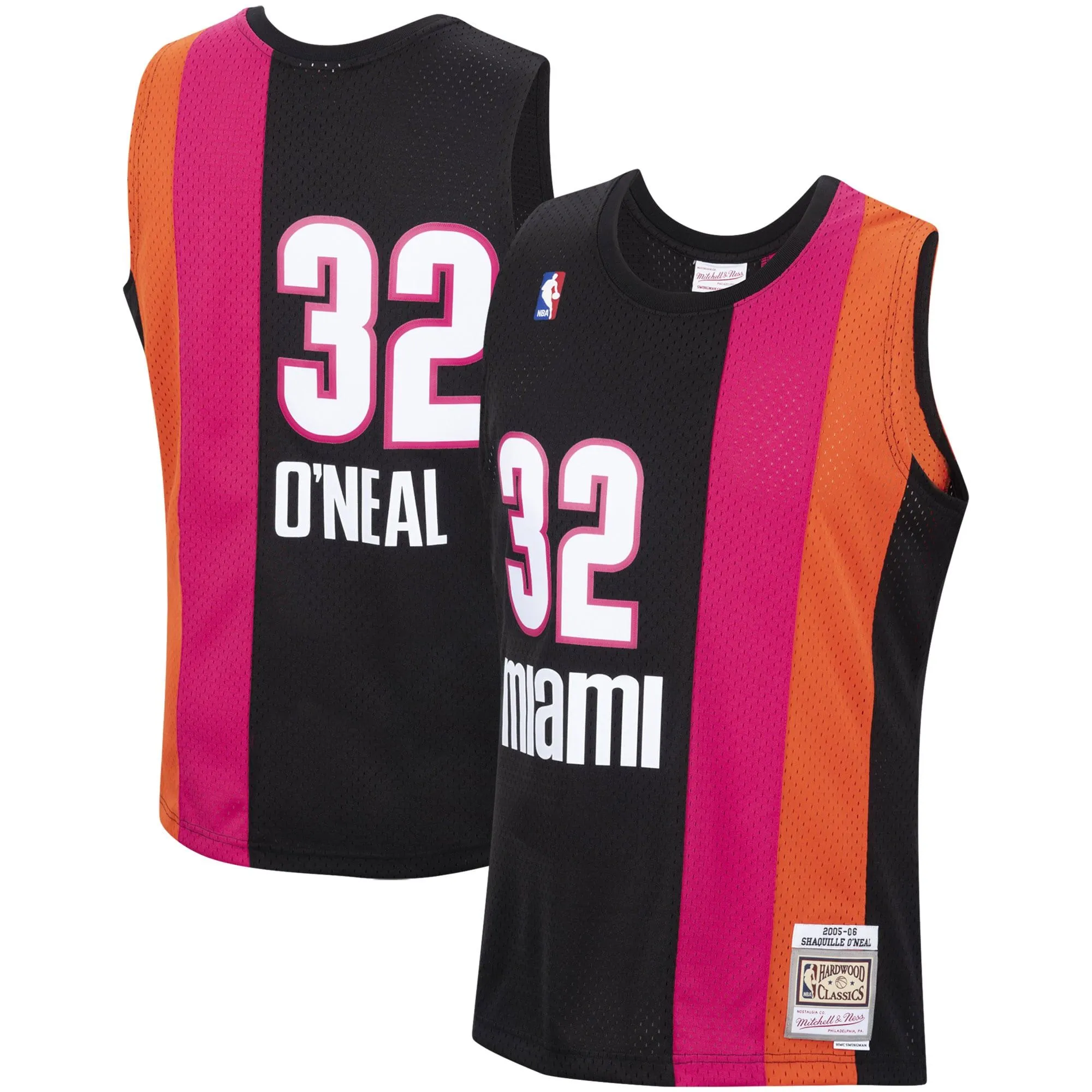 Shaquille O'Neal Miami Heat Mitchell & Ness 2005/06 Hardwood Classics Swingman Jersey - Black