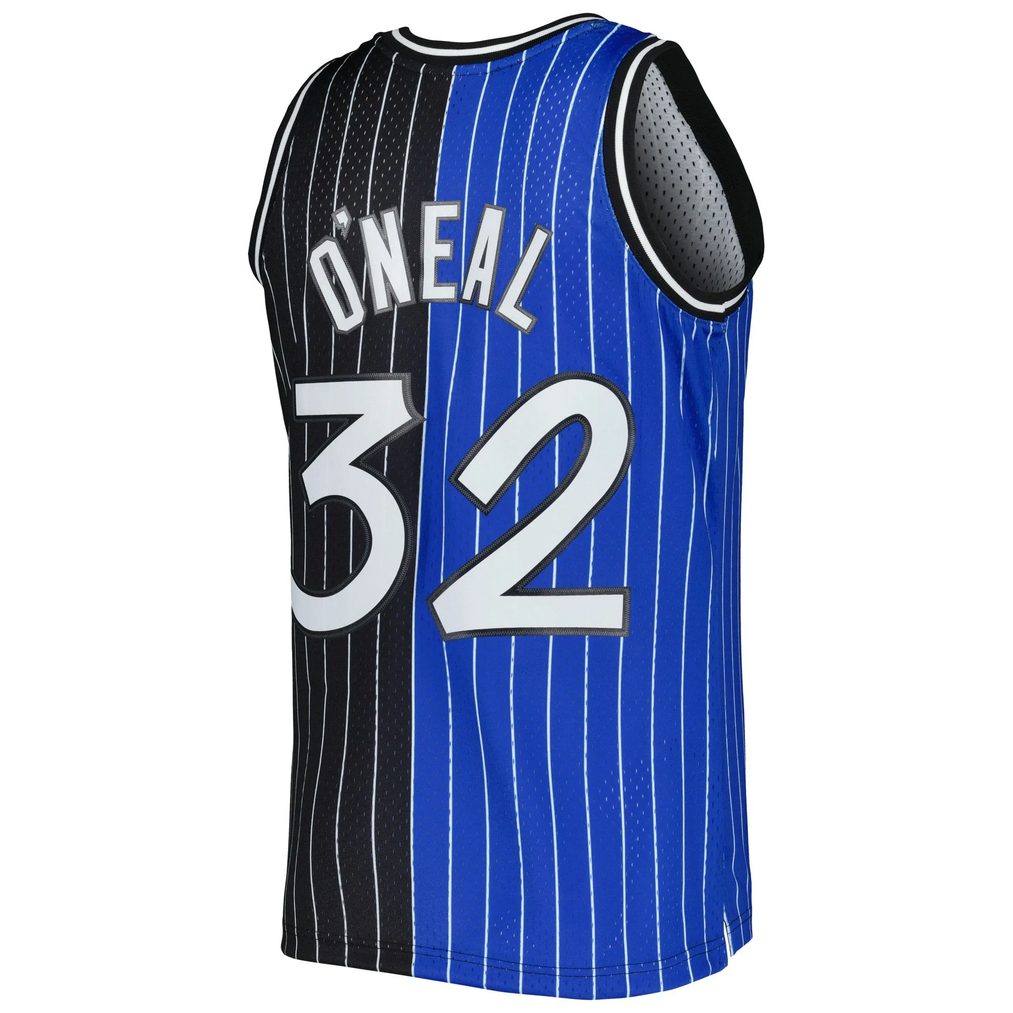 Shaquille O'Neal Orlando Magic Mitchell & Ness Hardwood Classics 1994/95 Split Swingman Jersey - Blue/Black