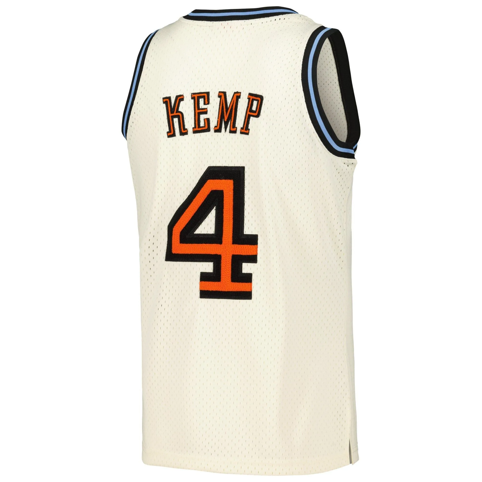 Shawn Kemp Cleveland Cavaliers Mitchell & Ness Chainstitch Swingman Jersey - Cream