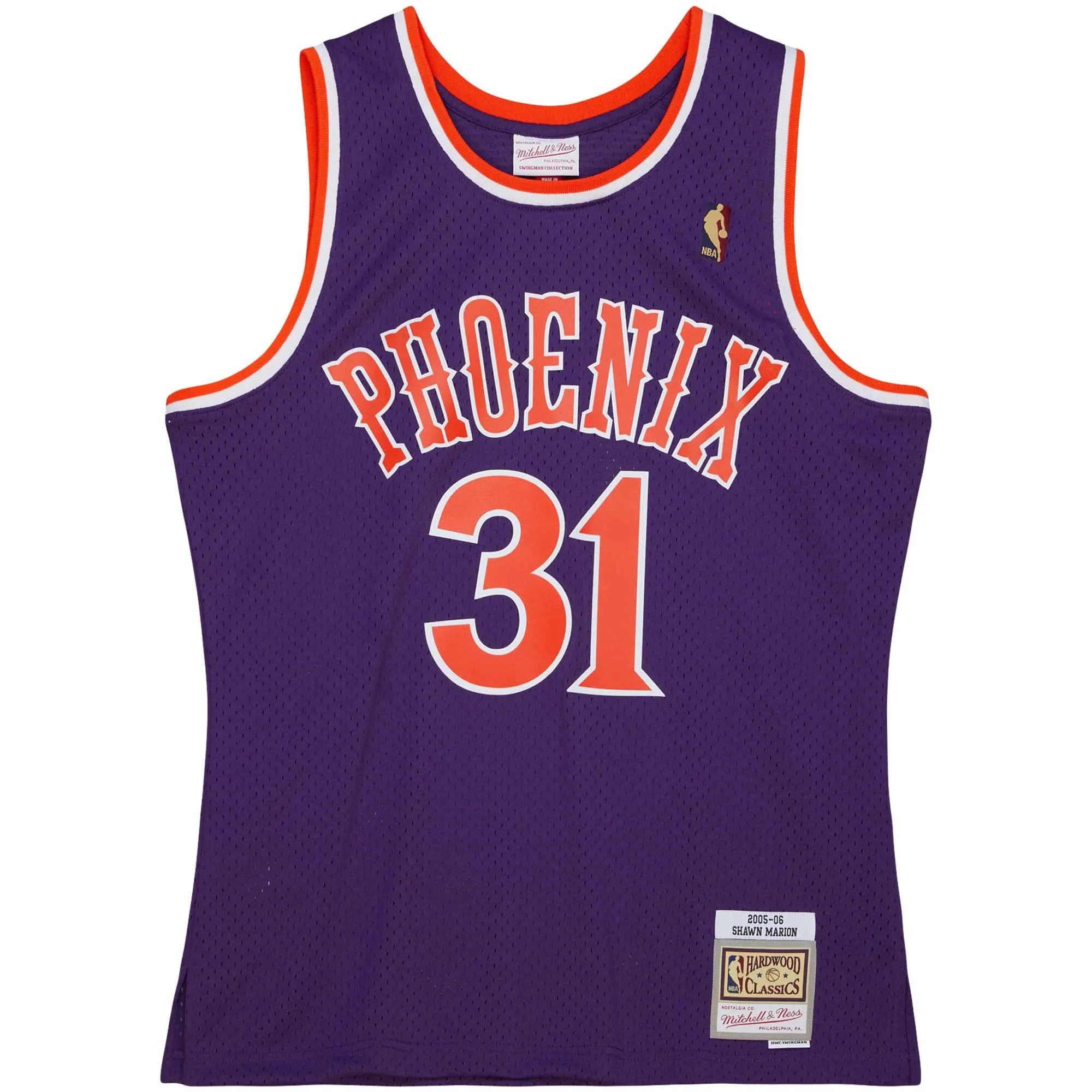 Shawn Marion Phoenix Suns Mitchell & Ness 2001/02 Hardwood Classics Swingman Jersey - Purple