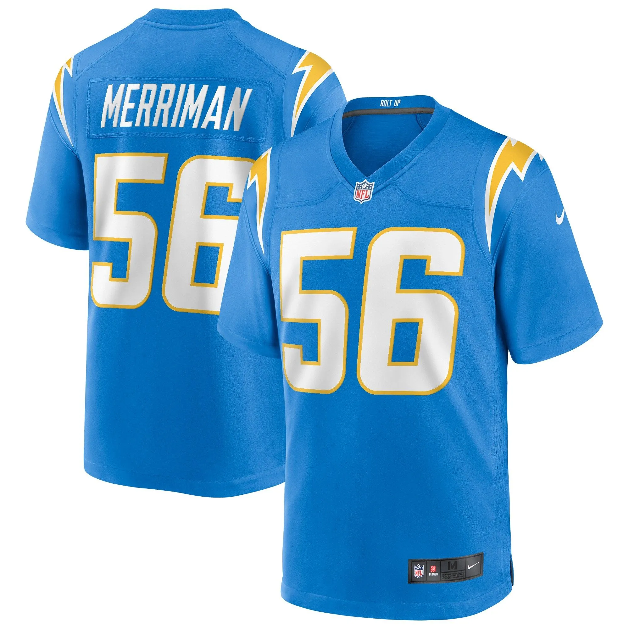 Shawne Merriman Los Angeles Chargers  Game Retired Player Jersey - Powder Blue