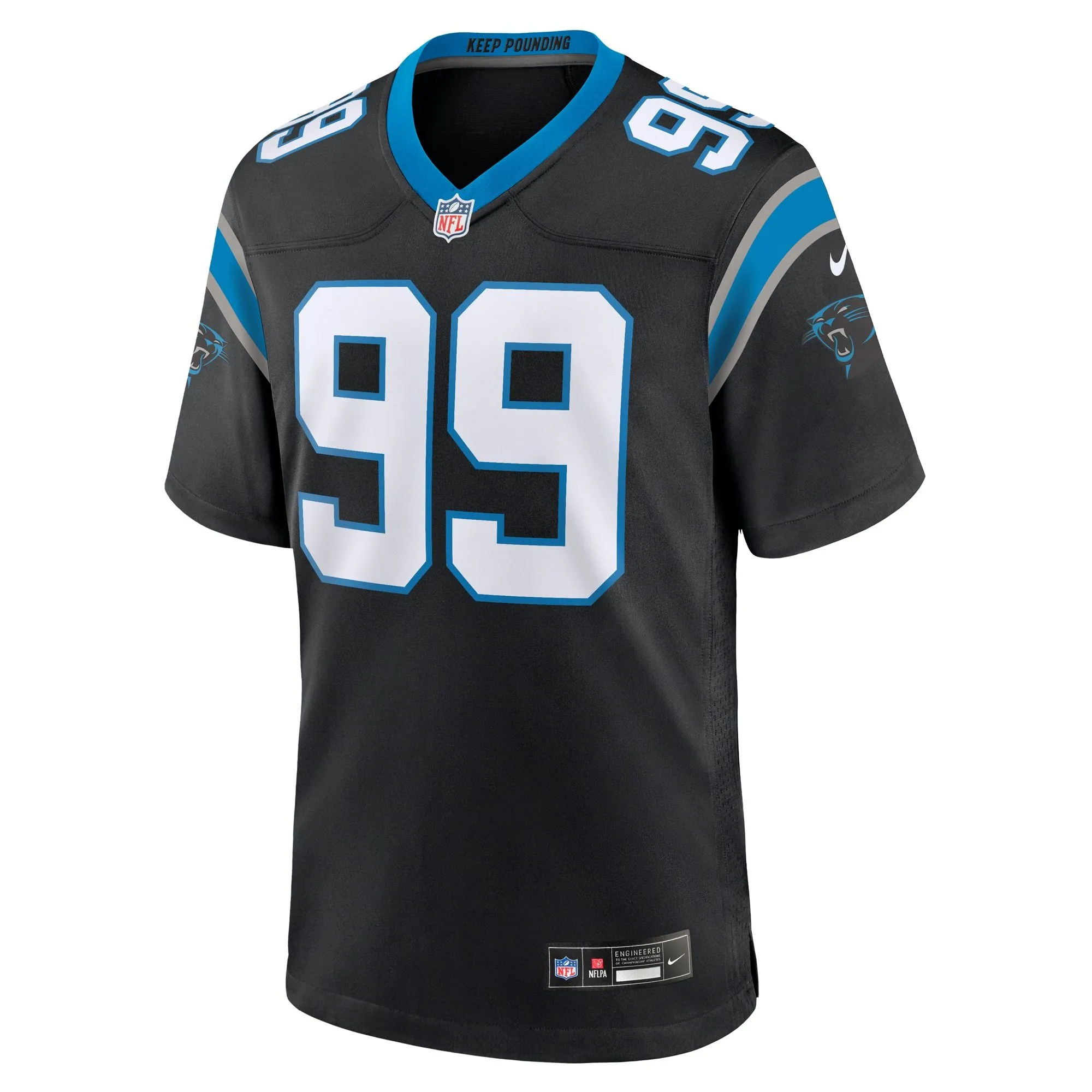 Shy Tuttle Carolina Panthers  Game Player Jersey - Black