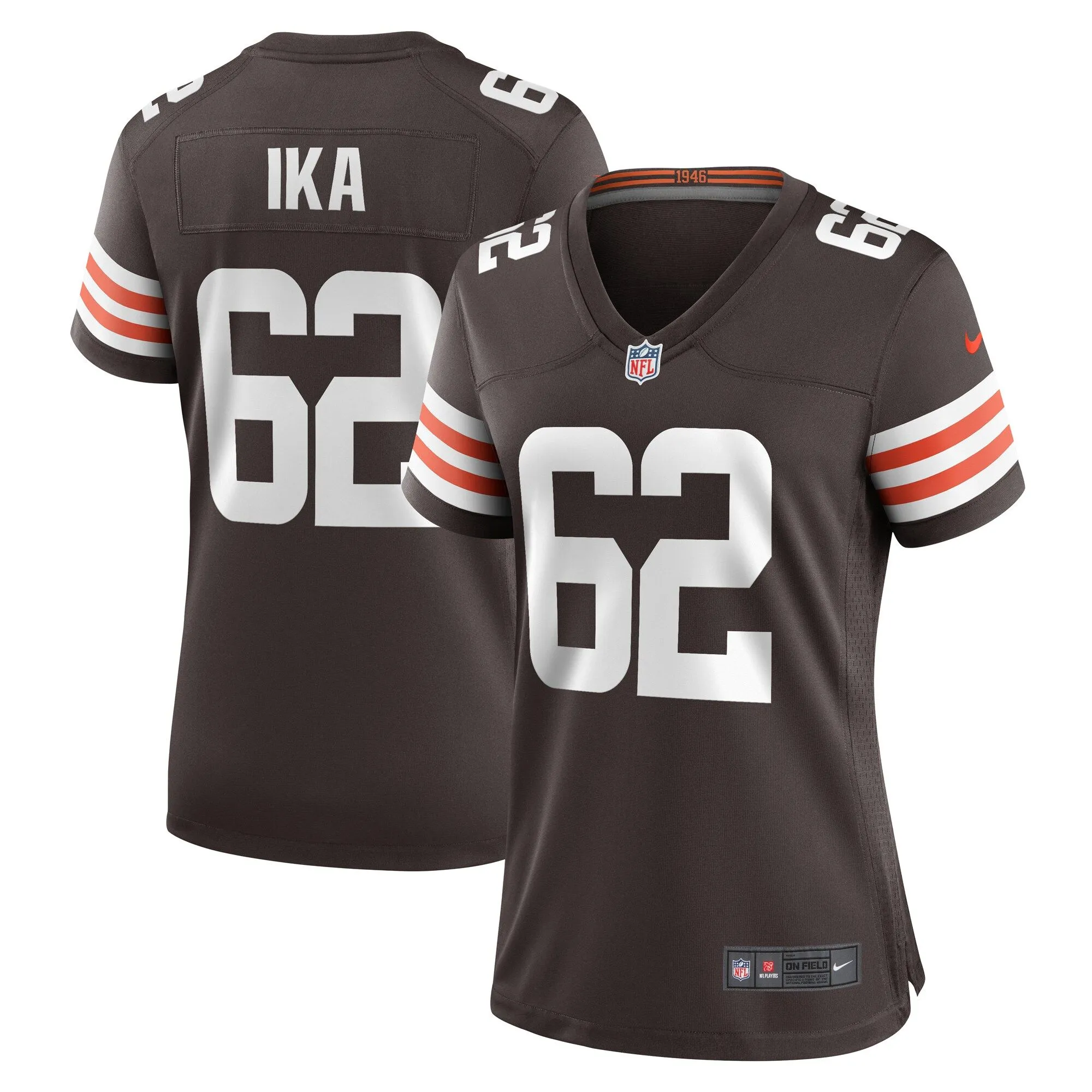 Siaki Ika Cleveland Browns  Women's Team Game Jersey -  Brown