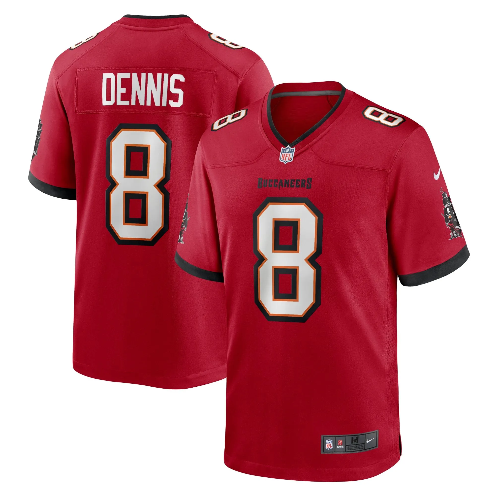 SirVocea Dennis Tampa Bay Buccaneers  Game Jersey - Red