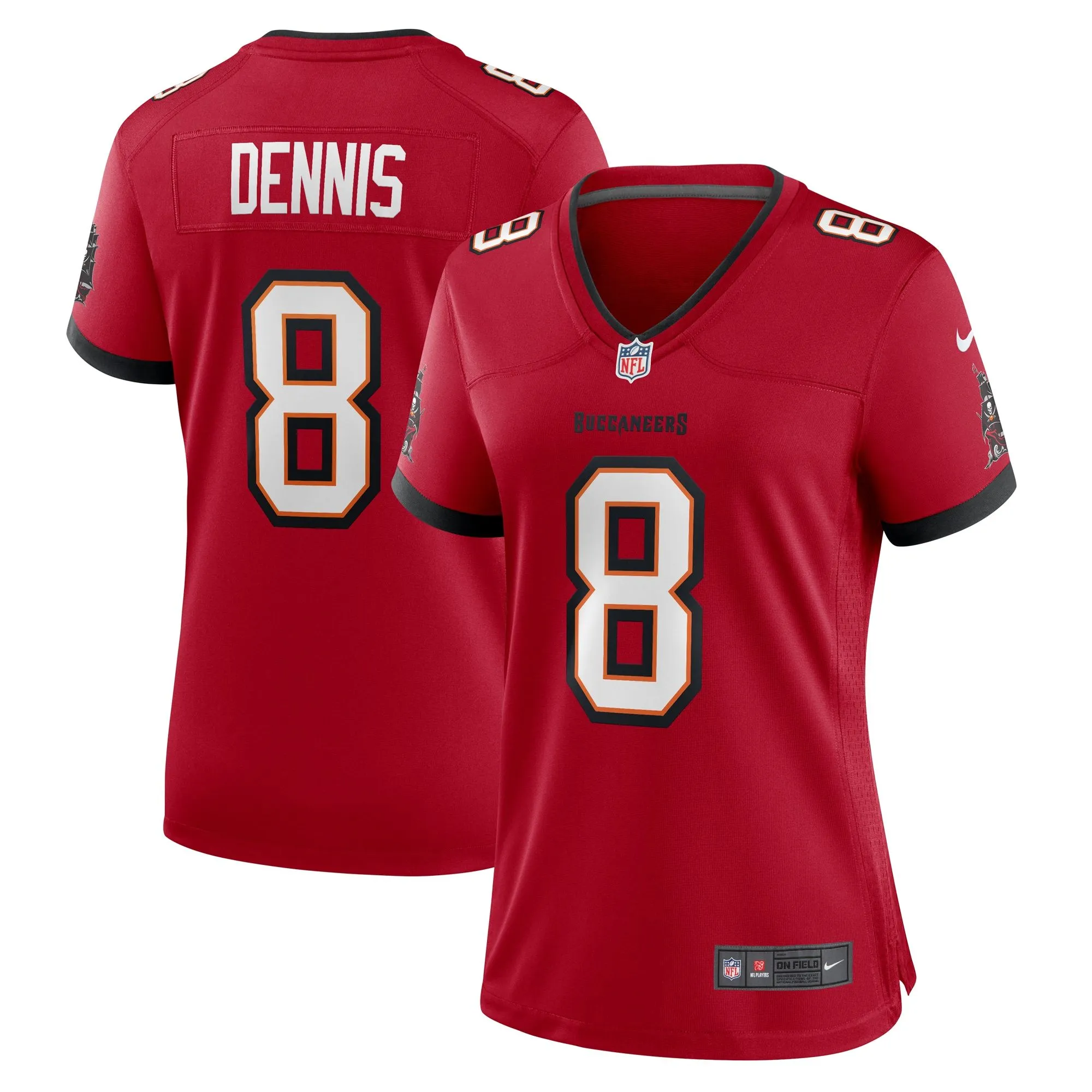 SirVocea Dennis Tampa Bay Buccaneers  Women's Game Jersey - Red