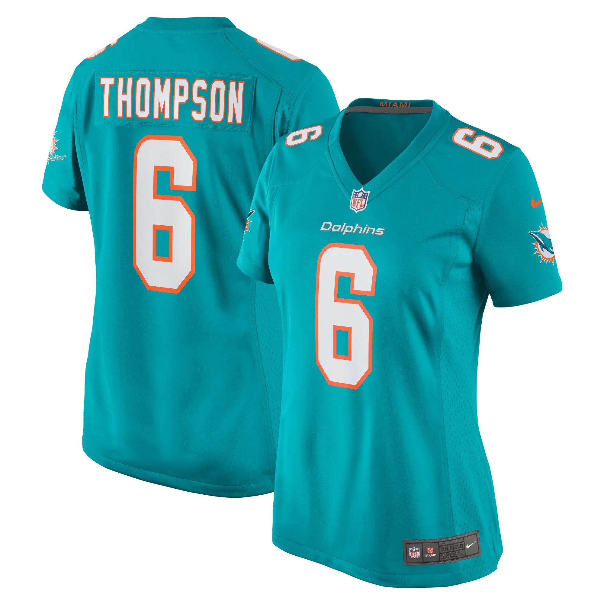 Skylar Thompson Miami Dolphins  Women's Team Game Jersey -  Aqua