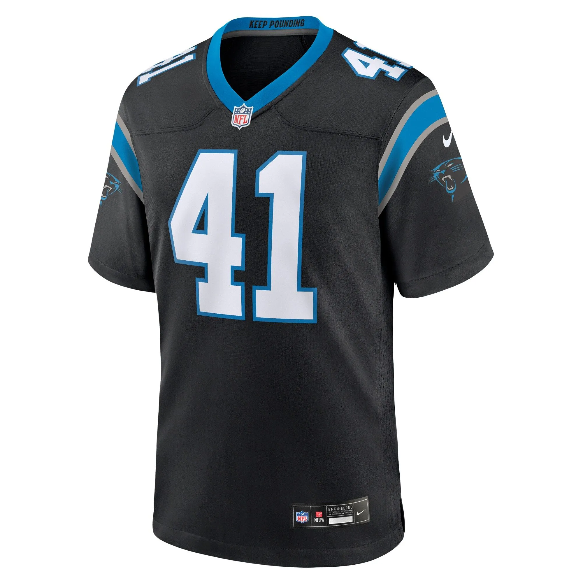 Spencer Brown Carolina Panthers  Team Game Jersey - Black