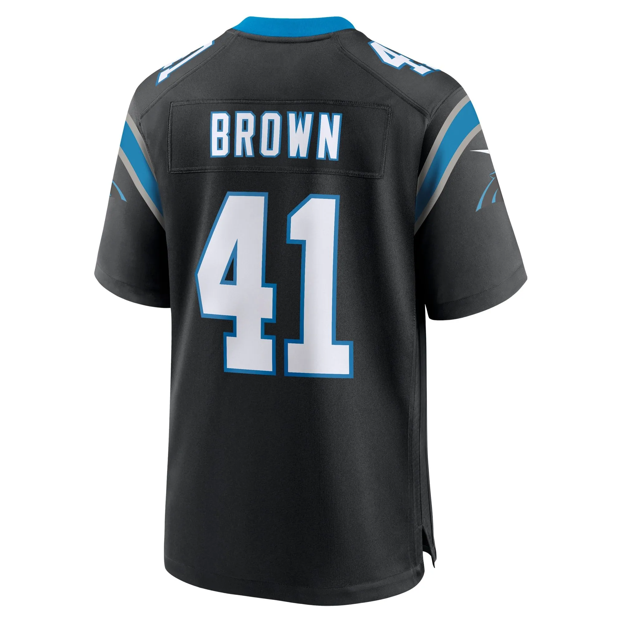 Spencer Brown Carolina Panthers  Team Game Jersey - Black