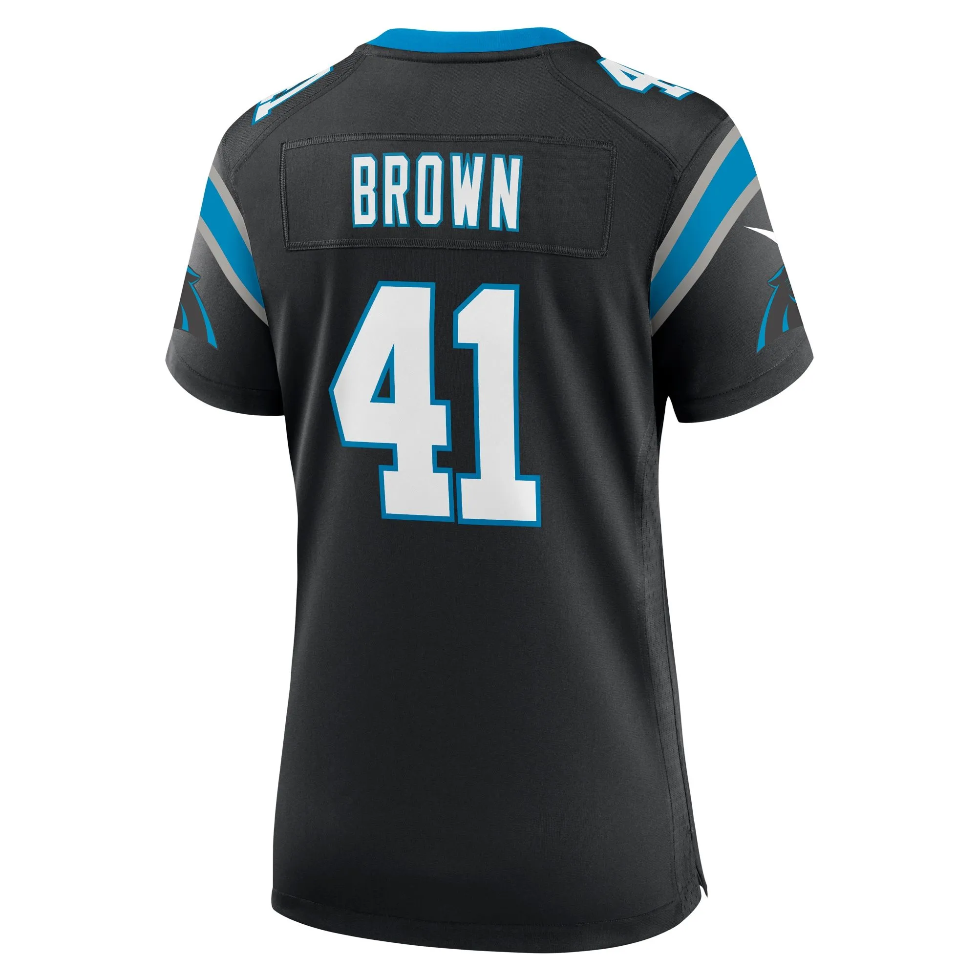 Spencer Brown Carolina Panthers  Women's Team Game Jersey - Black