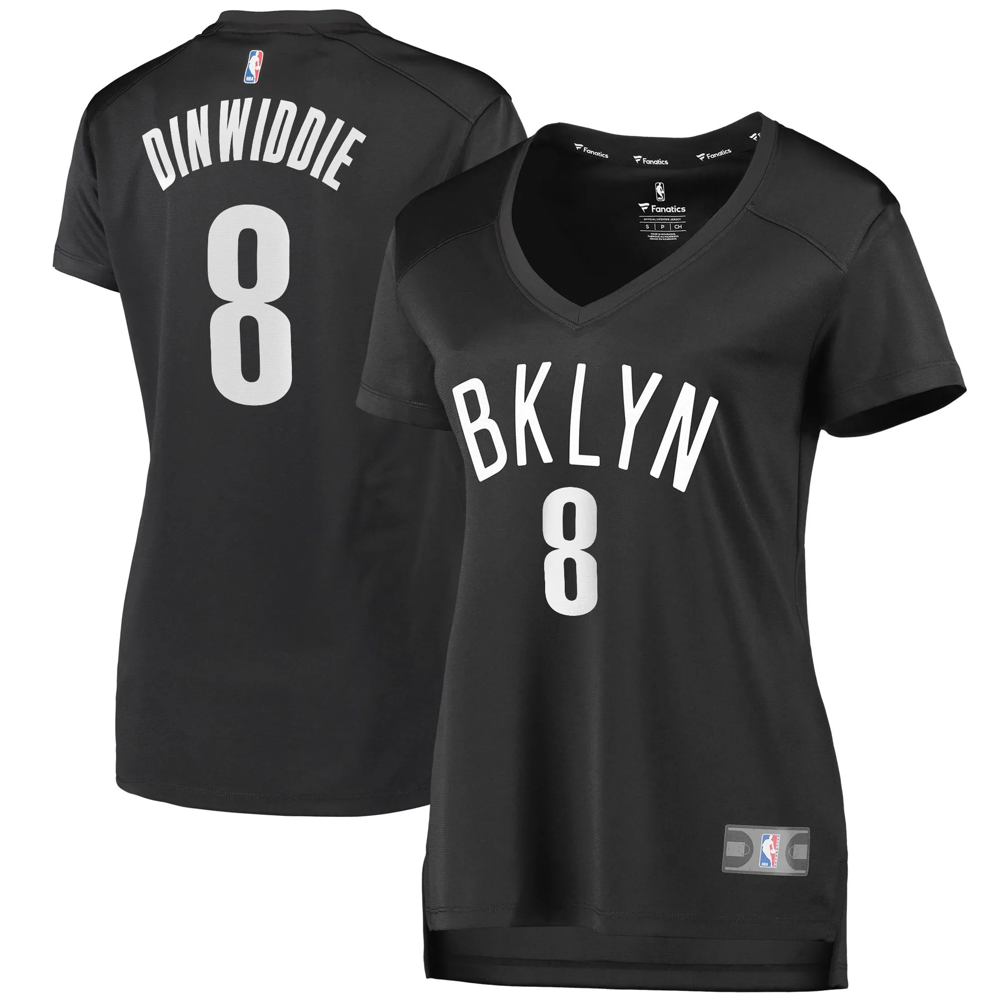 Spencer Dinwiddie Brooklyn Nets Fanatics Branded Women's Fast Break Player Jersey - Statement Edition - Black