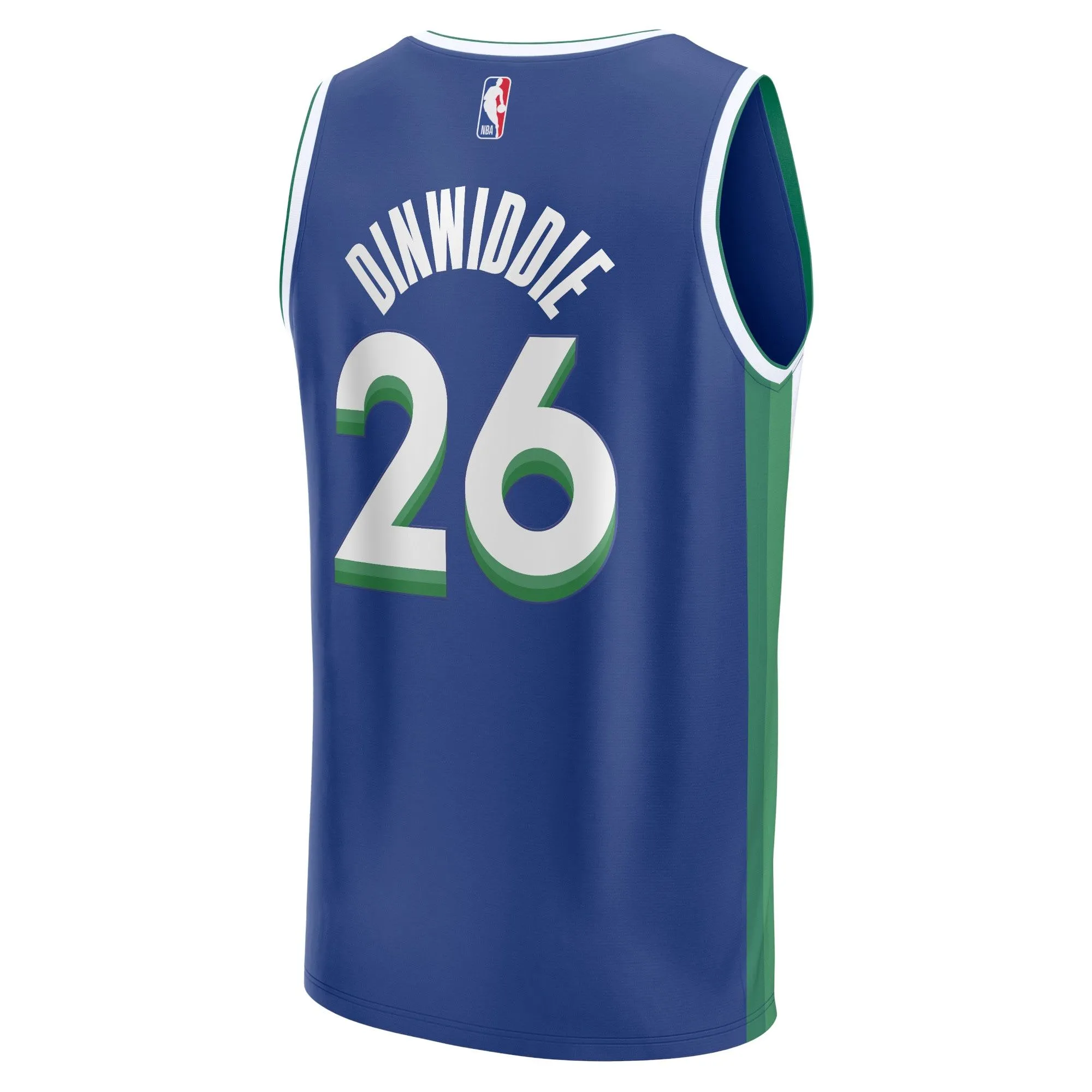 Spencer Dinwiddie Dallas Mavericks Fanatics Branded Fastbreak Jersey - City Edition - Blue