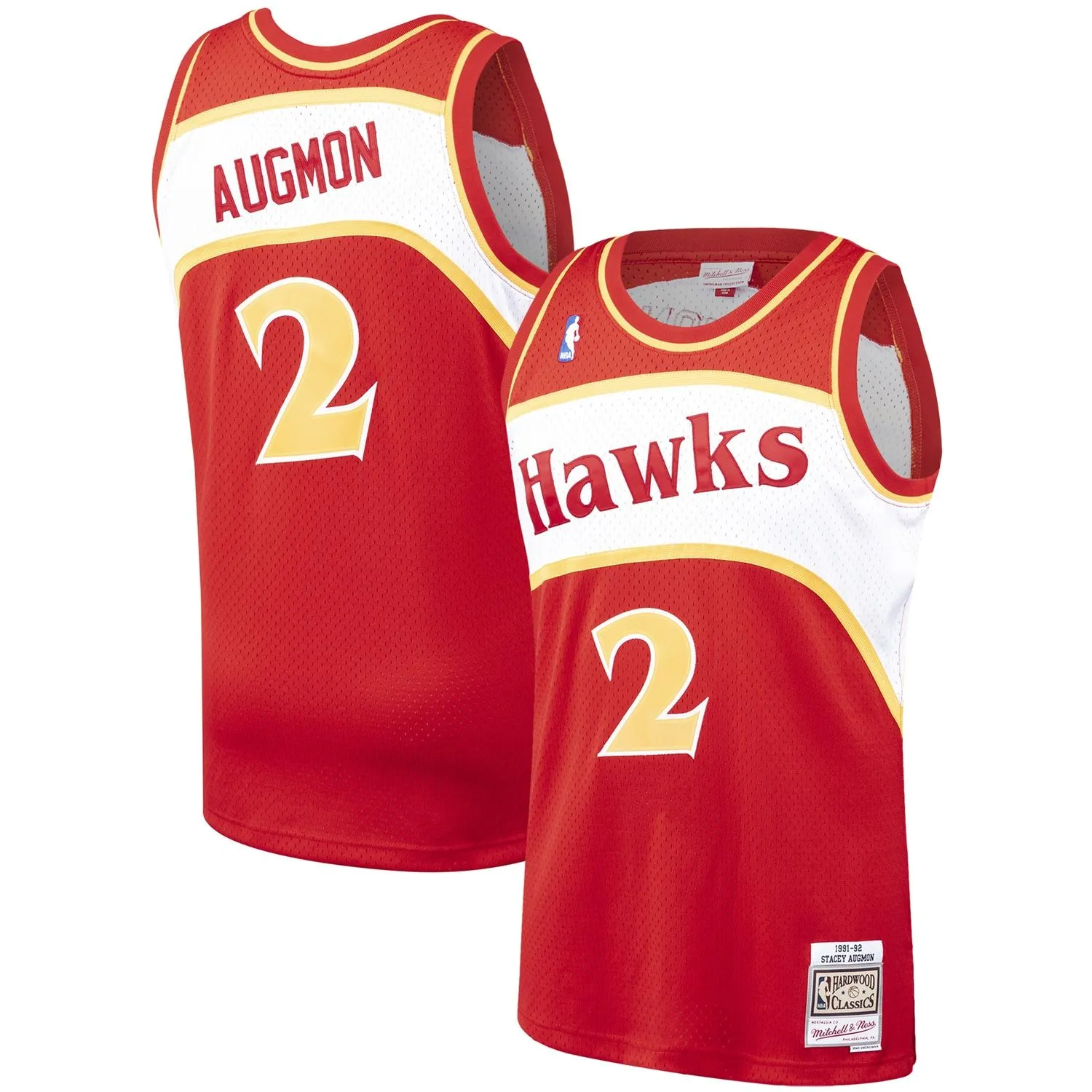 Stacey Augmon Atlanta Hawks Mitchell & Ness 1991/92 Hardwood Classics Swingman Jersey - Red