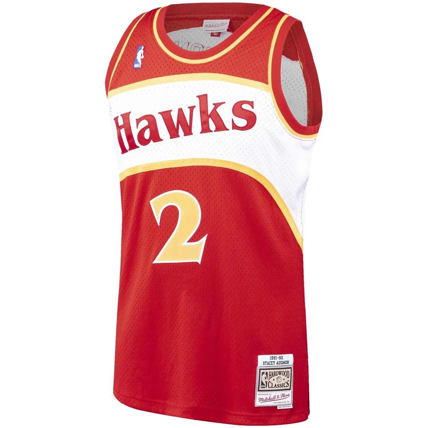 Stacey Augmon Atlanta Hawks Mitchell & Ness 1991/92 Hardwood Classics Swingman Jersey - Red