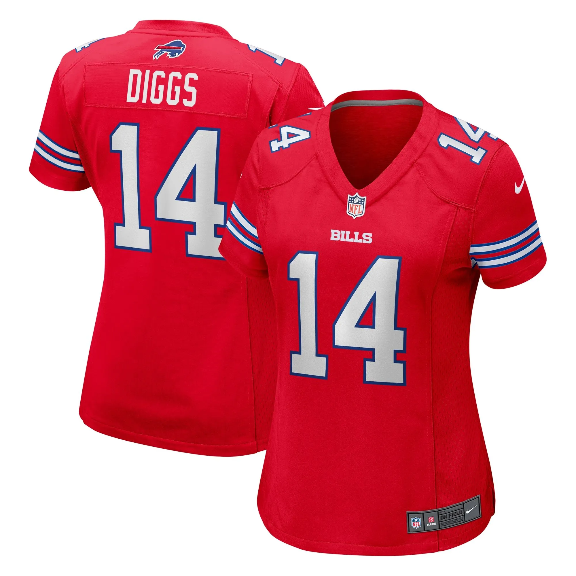 Stefon Diggs Buffalo Bills  Women's Player Jersey - Red