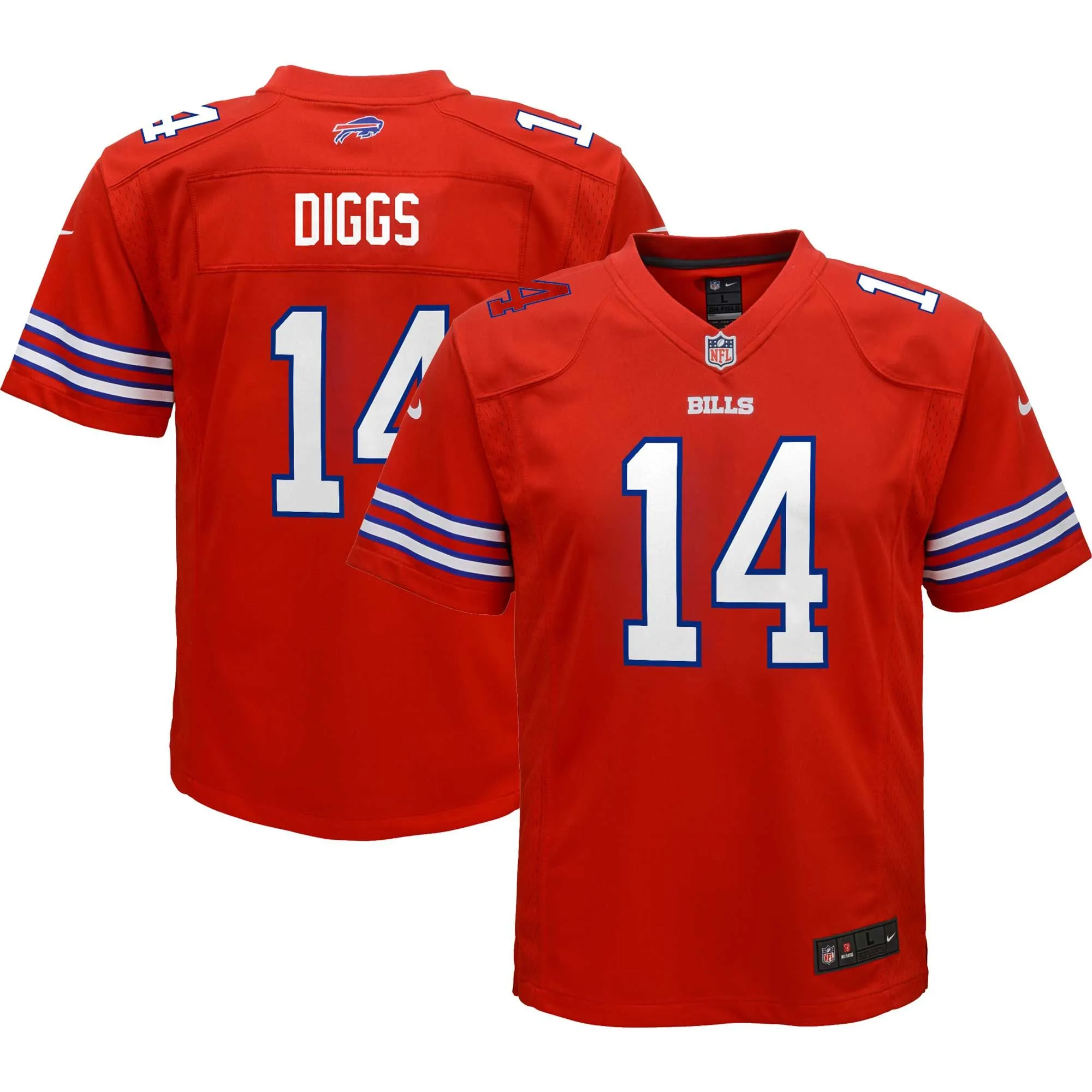 Stefon Diggs Buffalo Bills  Youth Game Jersey - Red