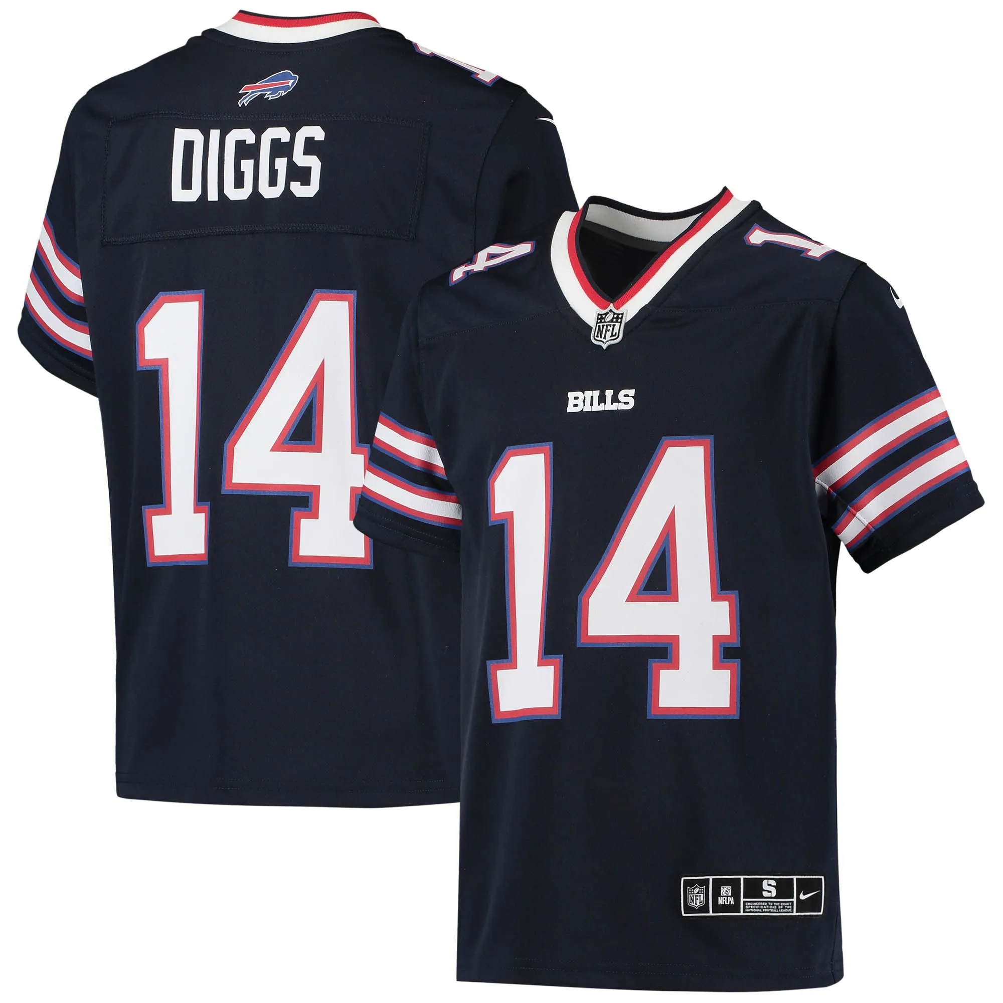 Stefon Diggs Buffalo Bills  Youth Inverted Team Game Jersey - Navy