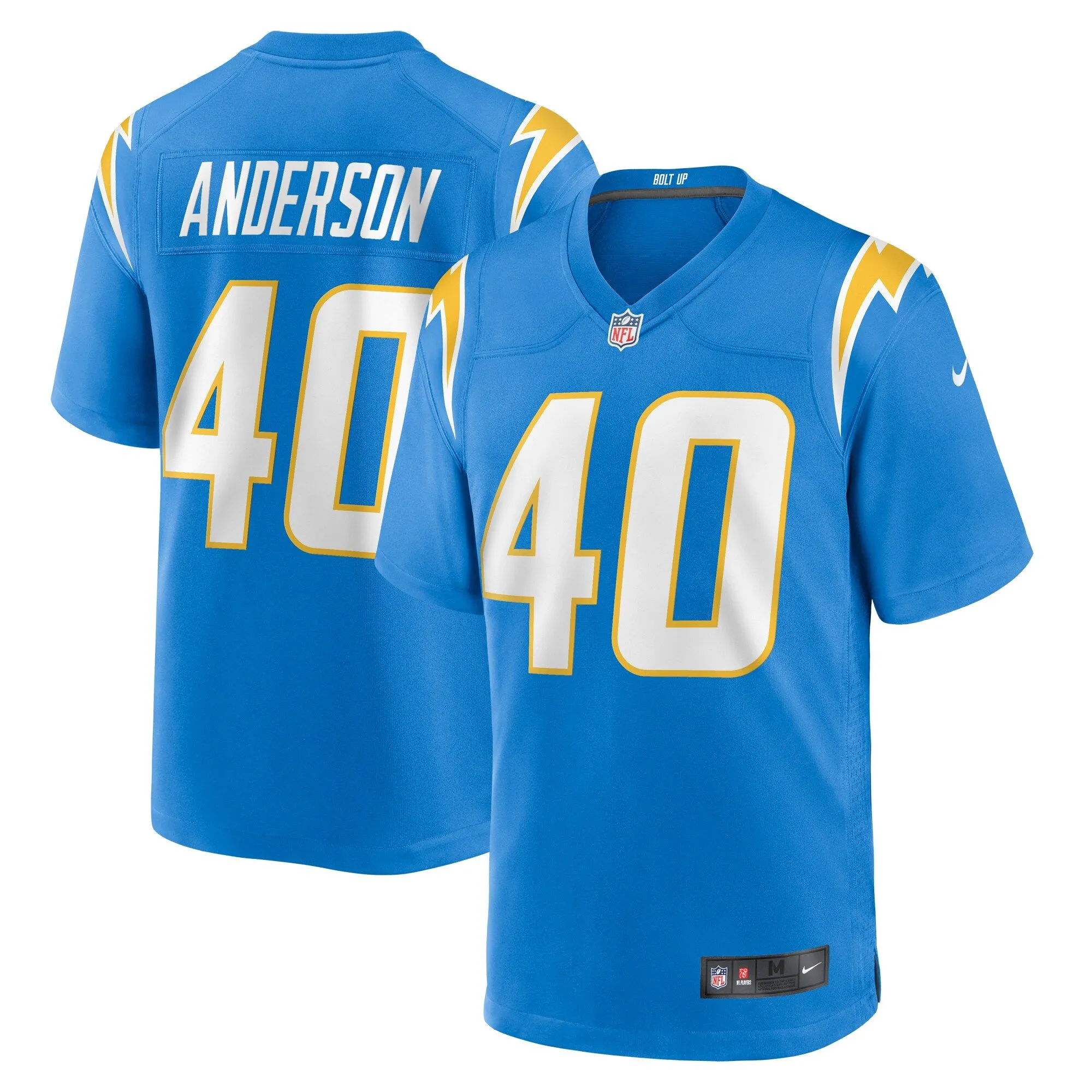 Stephen Anderson Los Angeles Chargers   Game Jersey -  Powder Blue