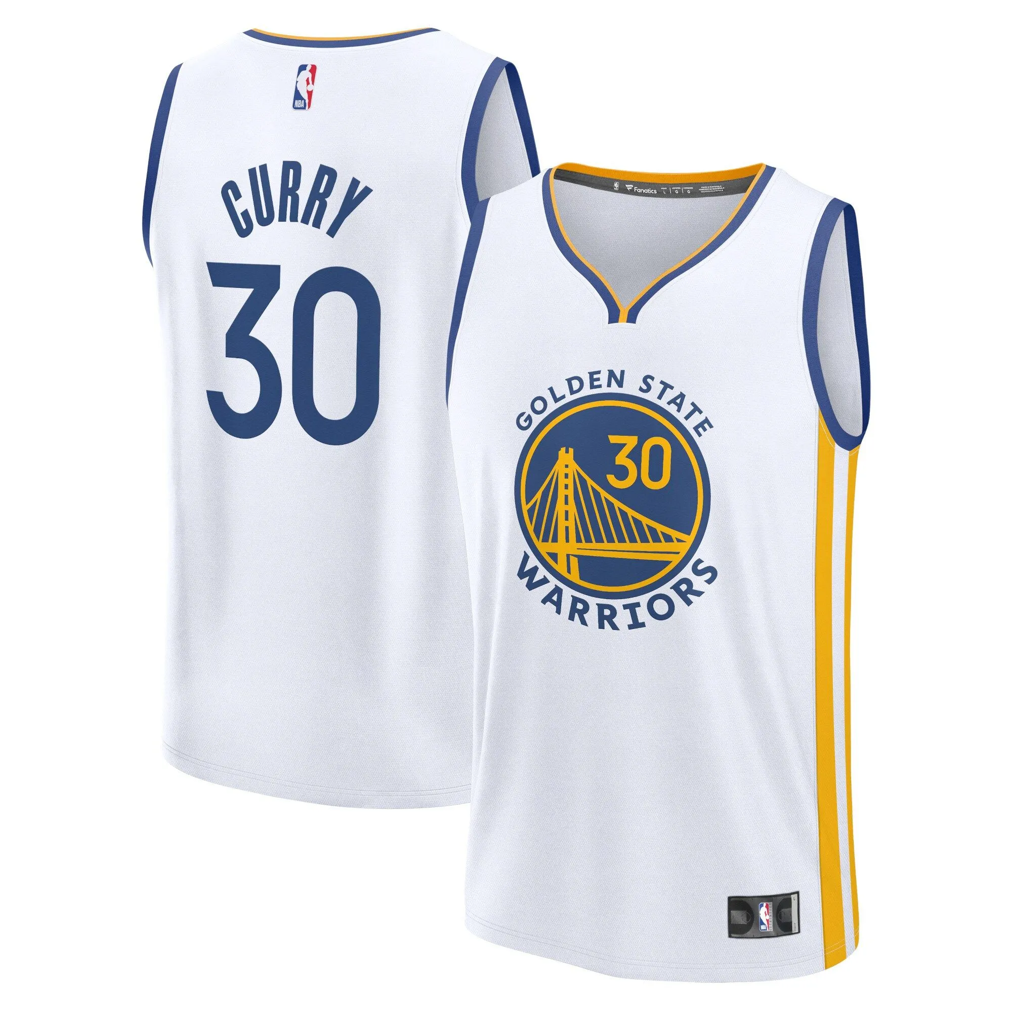 Stephen Curry Golden State Warriors Fanatics Branded Fast Break Replica Player Jersey - Association Edition - White