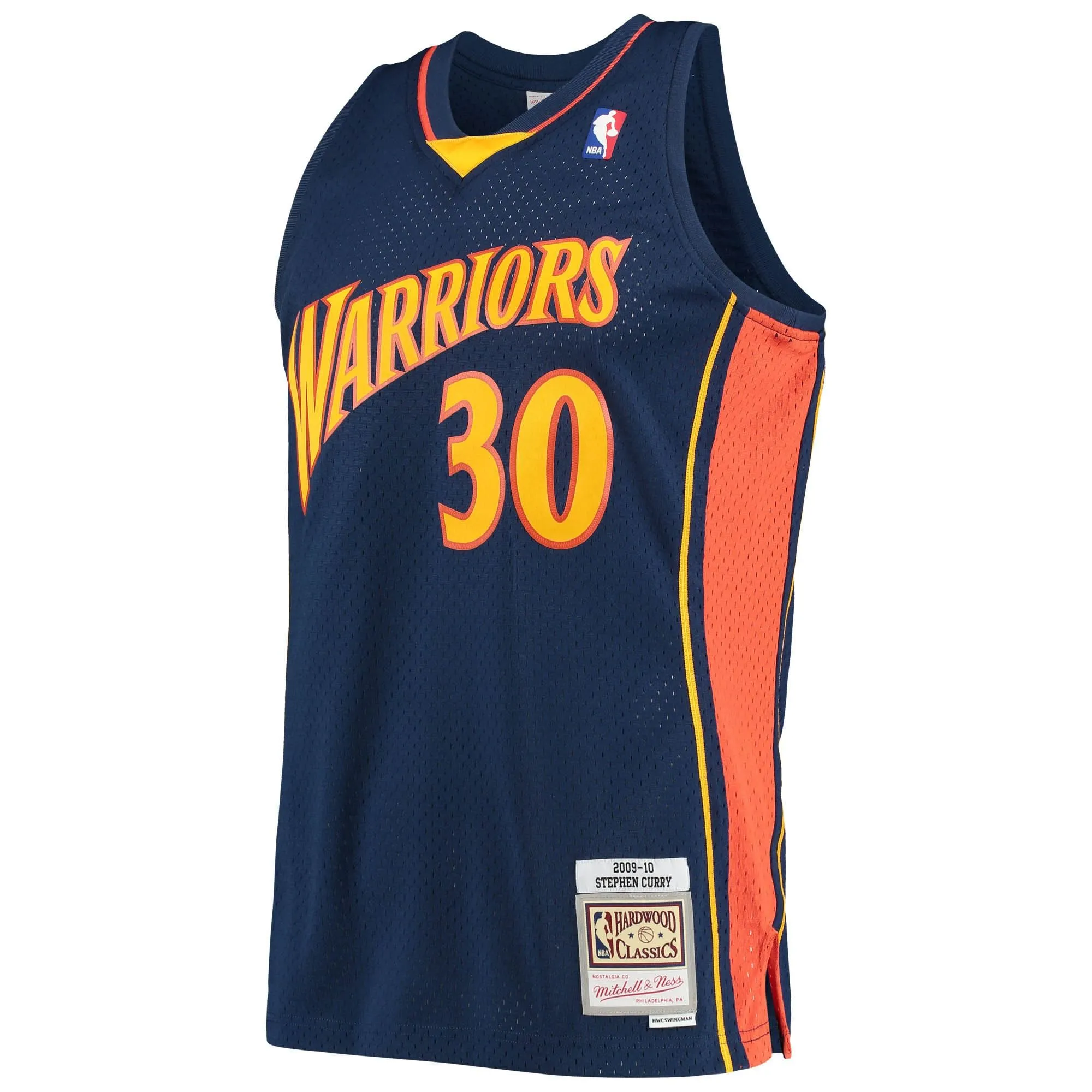 Stephen Curry Golden State Warriors Mitchell & Ness Hardwood Classics Swingman Jersey - Navy