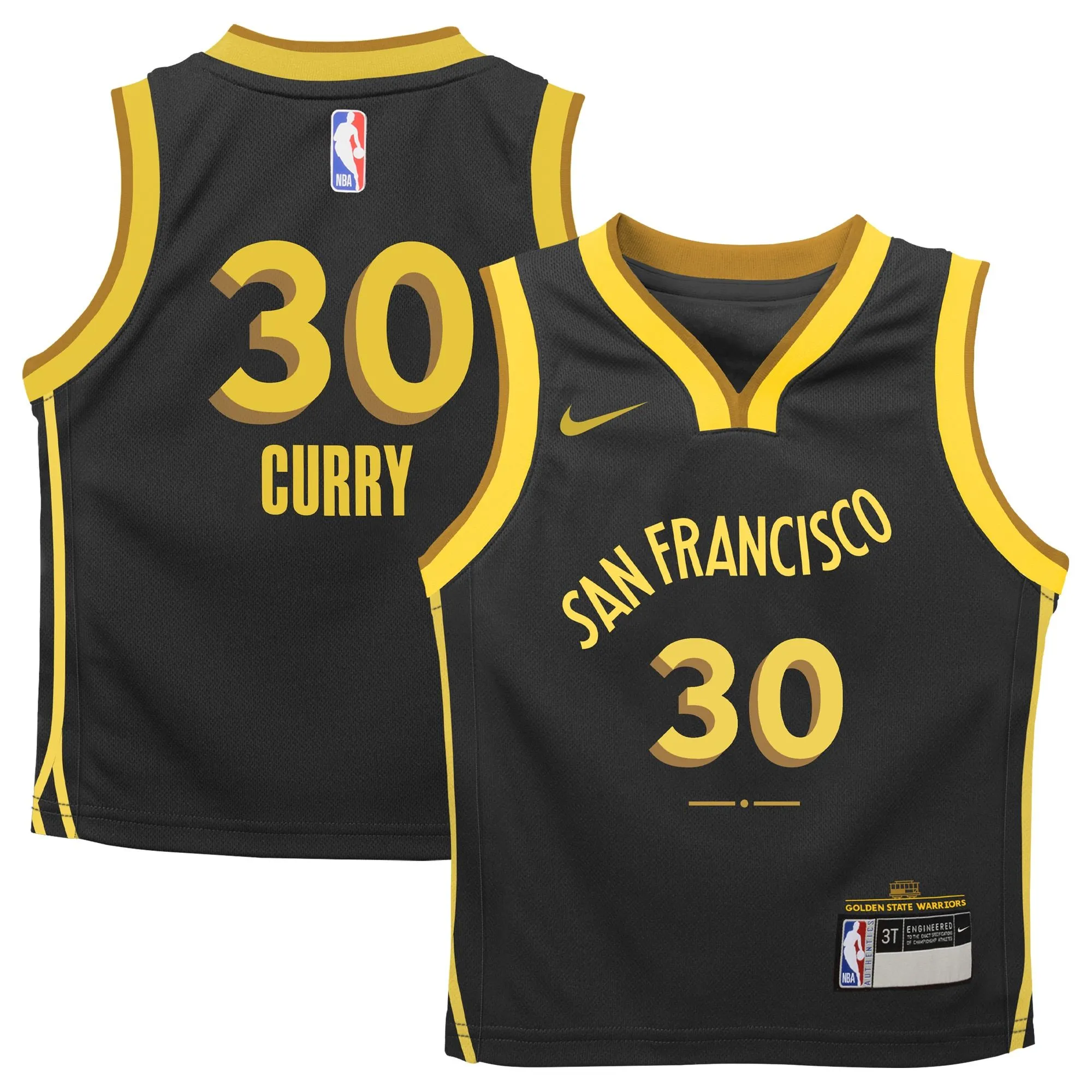 Stephen Curry Golden State Warriors  Infant Swingman Replica Jersey - City Edition - Black