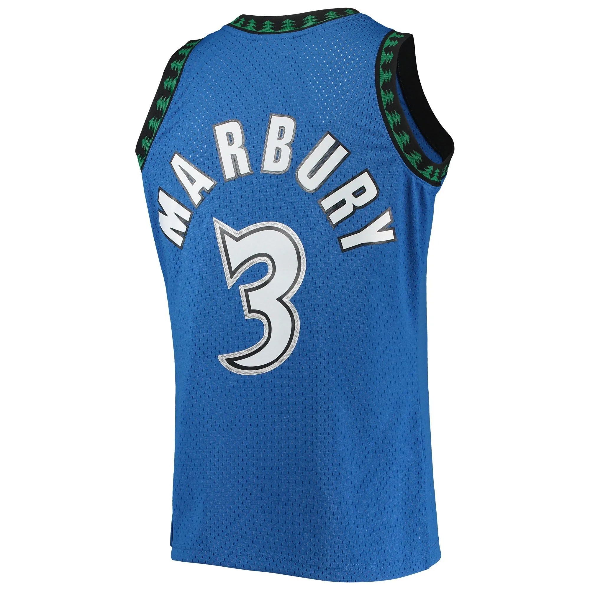 Stephon Marbury Minnesota Timberwolves Mitchell & Ness 1996/97 Hardwood Classics Swingman Jersey - Blue