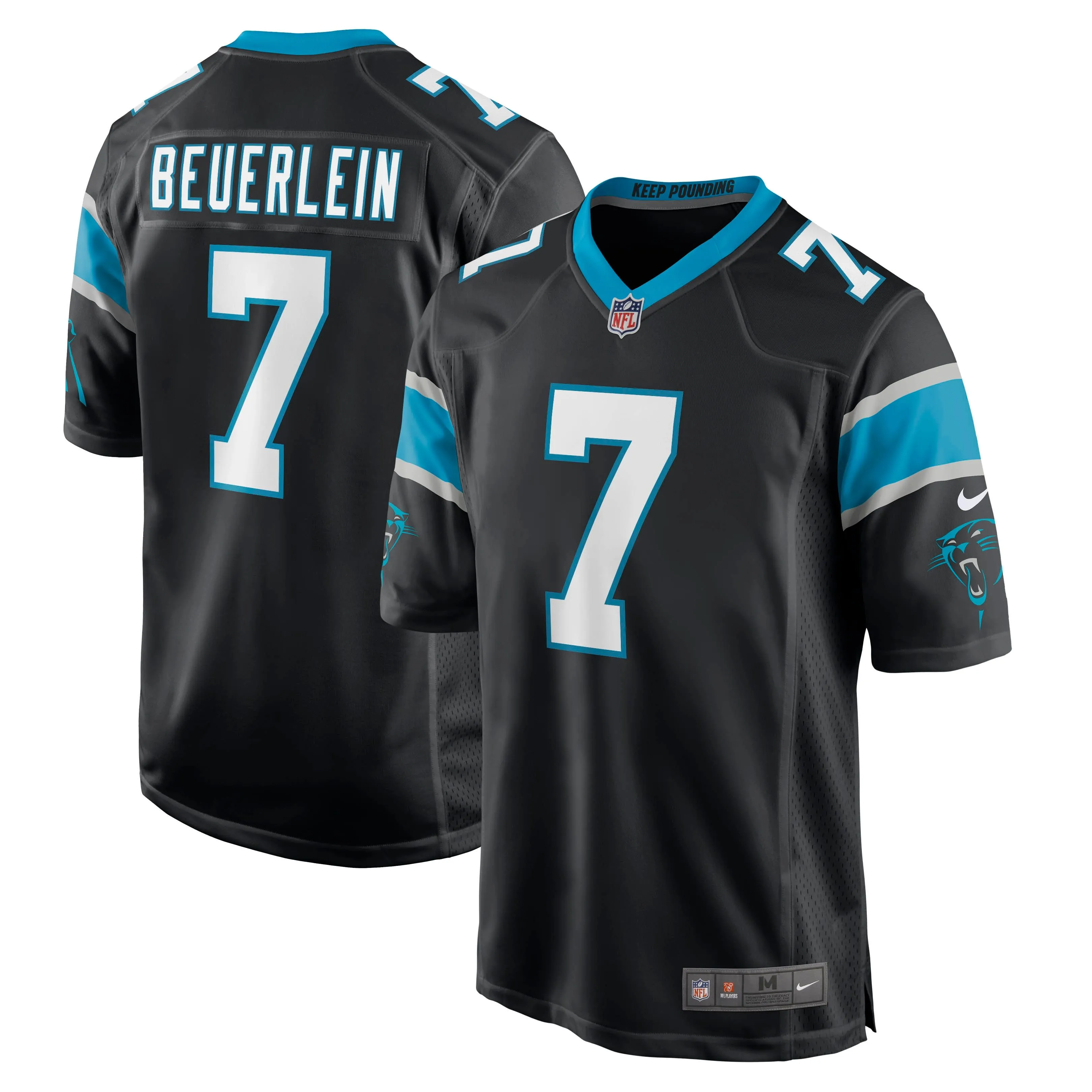 Steve Beuerlein Carolina Panthers  Retired Player Jersey - Black