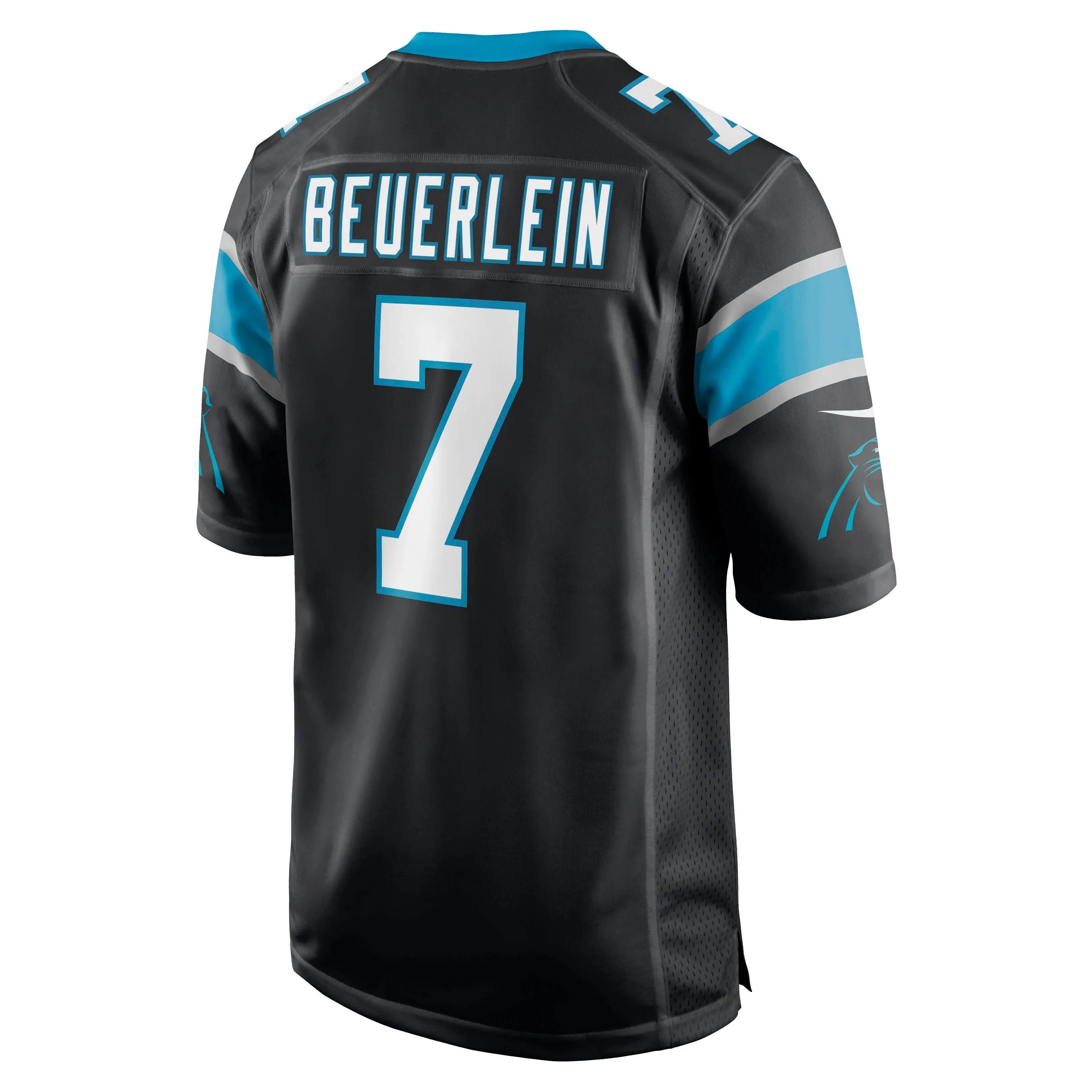 Steve Beuerlein Carolina Panthers  Retired Player Jersey - Black