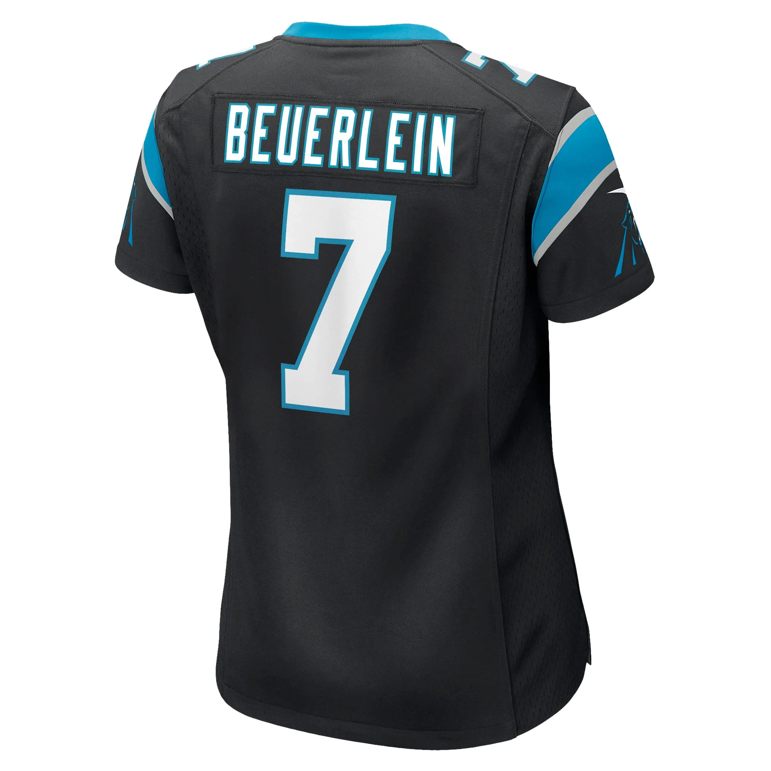 Steve Beuerlein Carolina Panthers  Women's Retired Player Jersey - Black