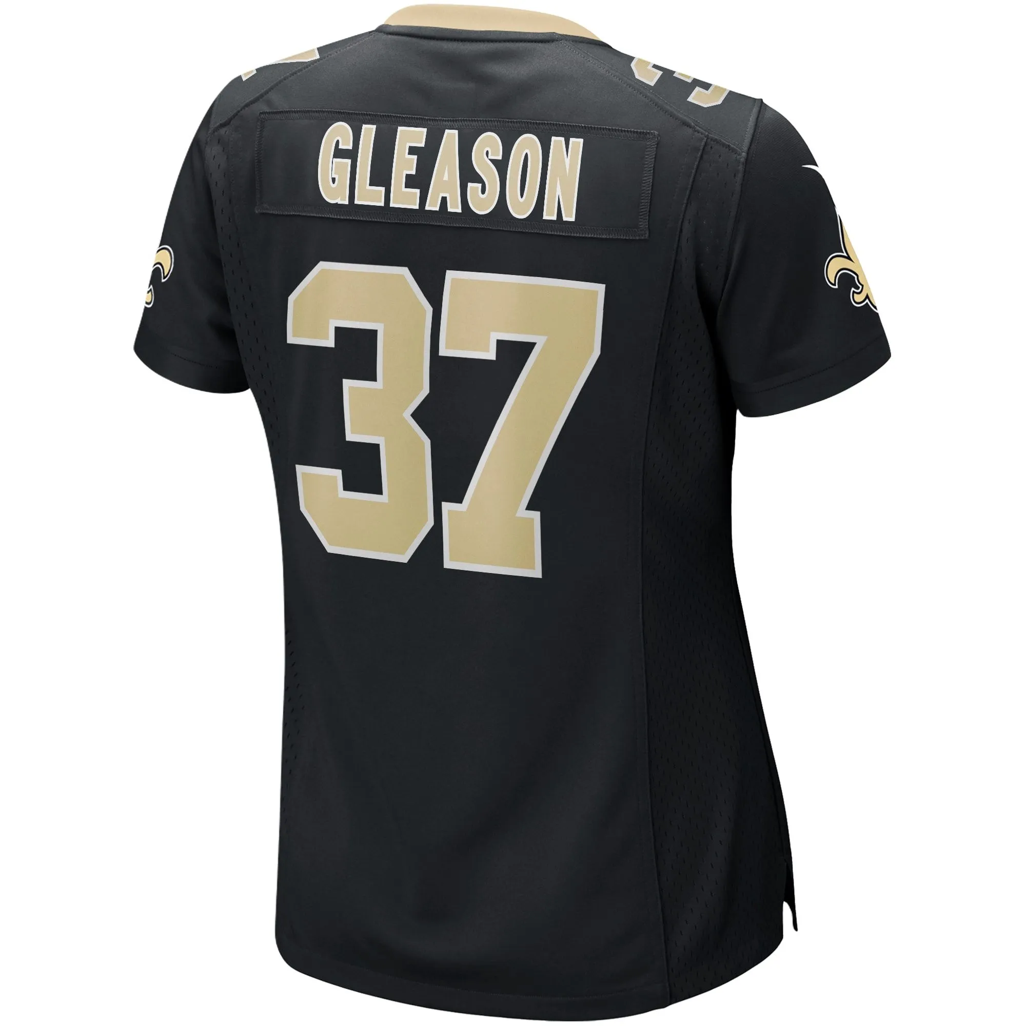 Steve Gleason New Orleans Saints  Women's Game Retired Player Jersey - Black