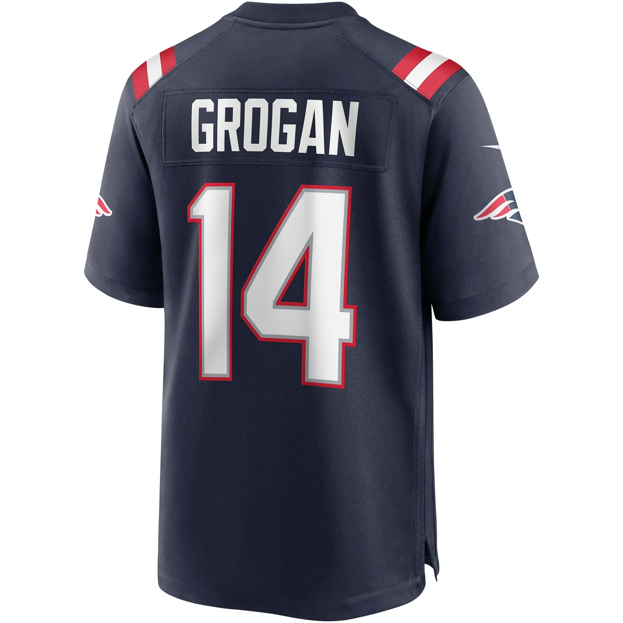 Steve Grogan New England Patriots  Game Retired Player Jersey - Navy