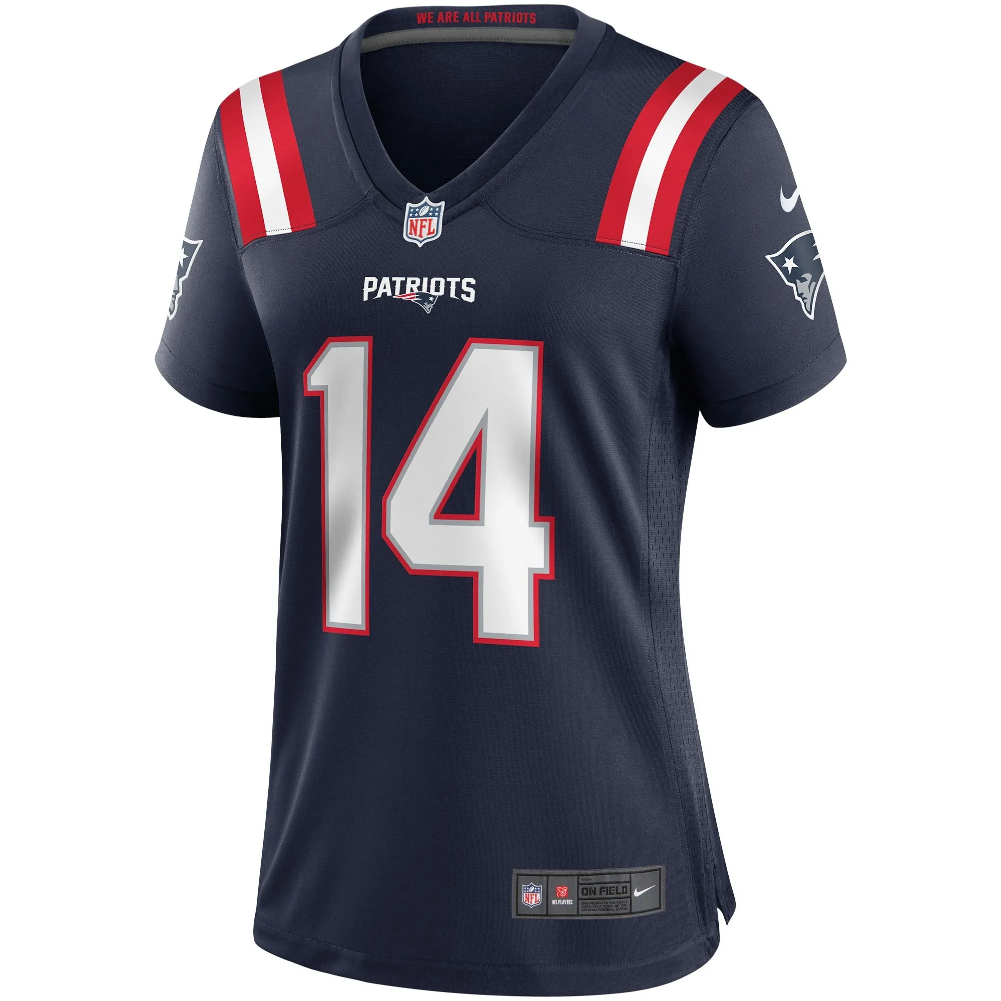 Steve Grogan New England Patriots  Women's Game Retired Player Jersey - Navy