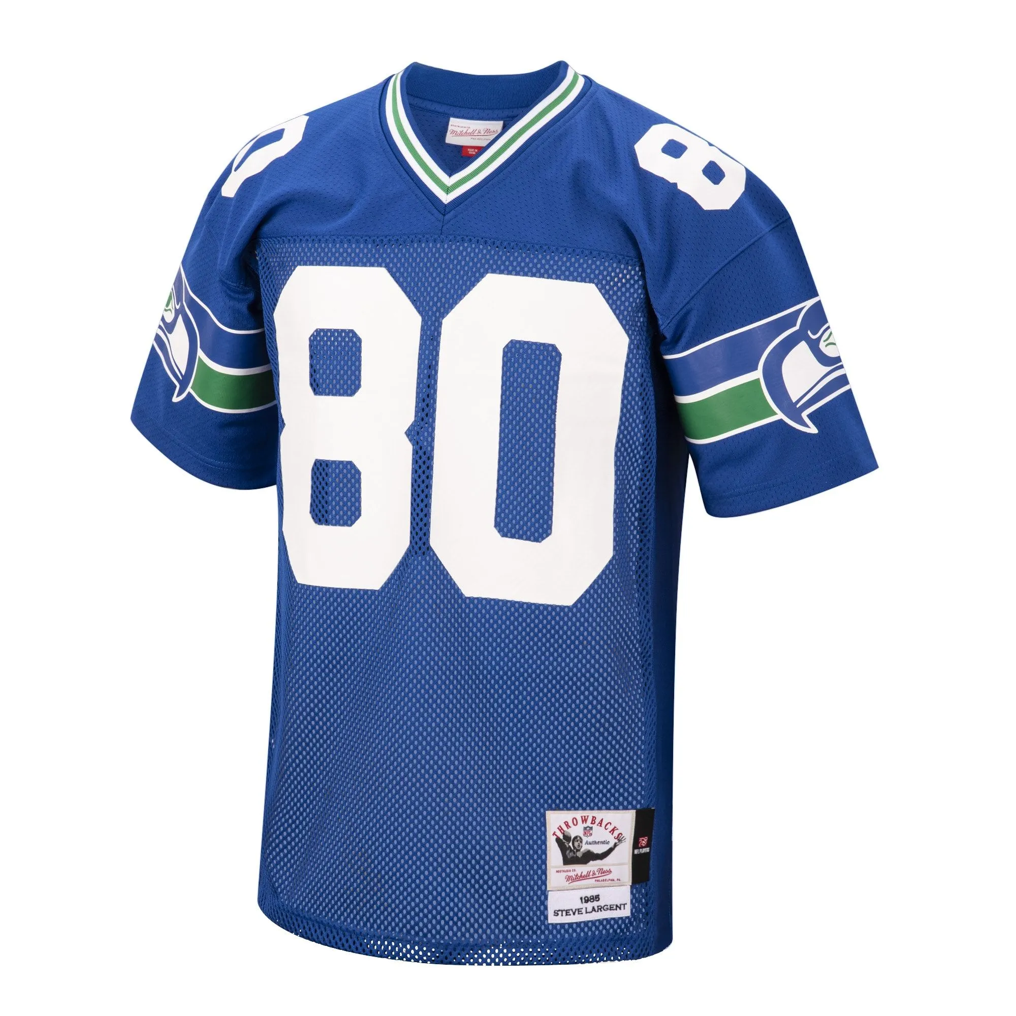 Steve Largent Seattle Seahawks 1985 Mitchell & Ness  Throwback Retired Player Jersey - Royal