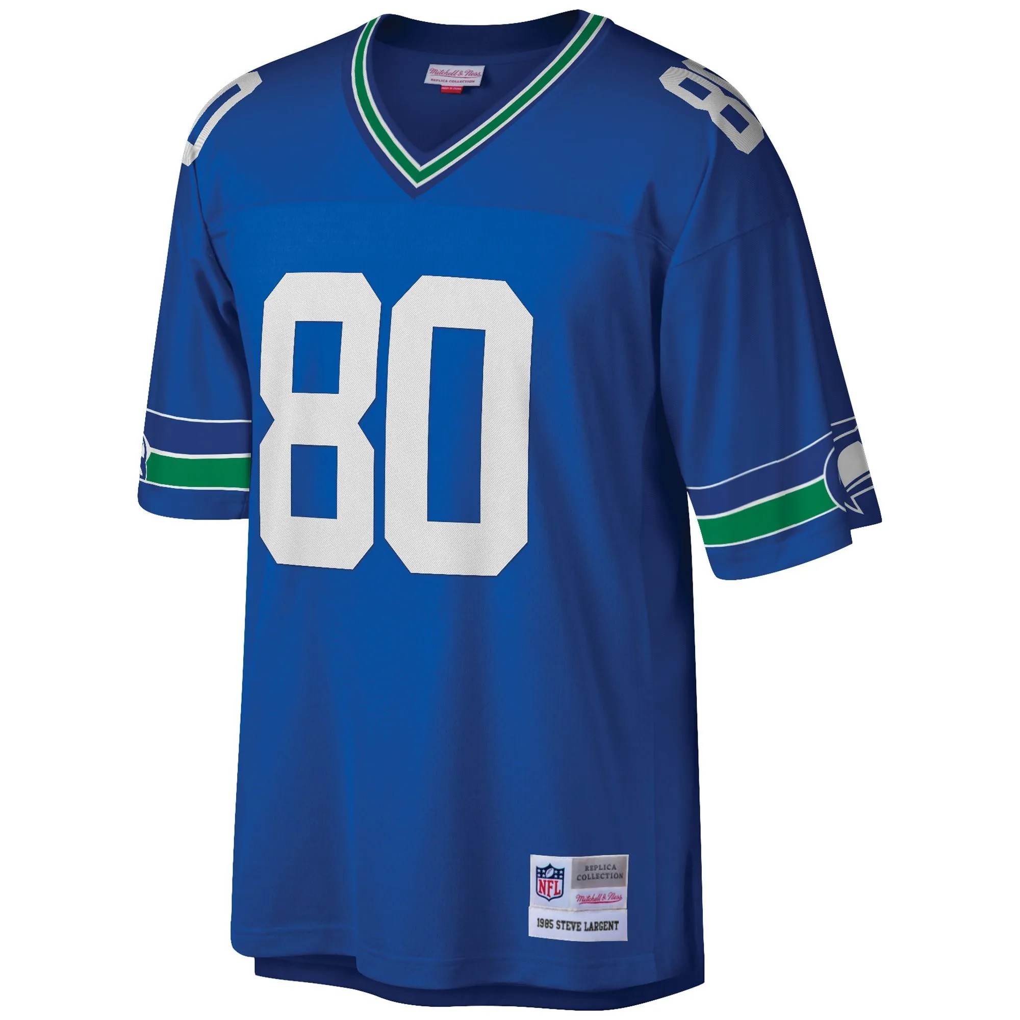 Steve Largent Seattle Seahawks Mitchell & Ness Big & Tall 1985 Retired Player Replica Jersey - Royal