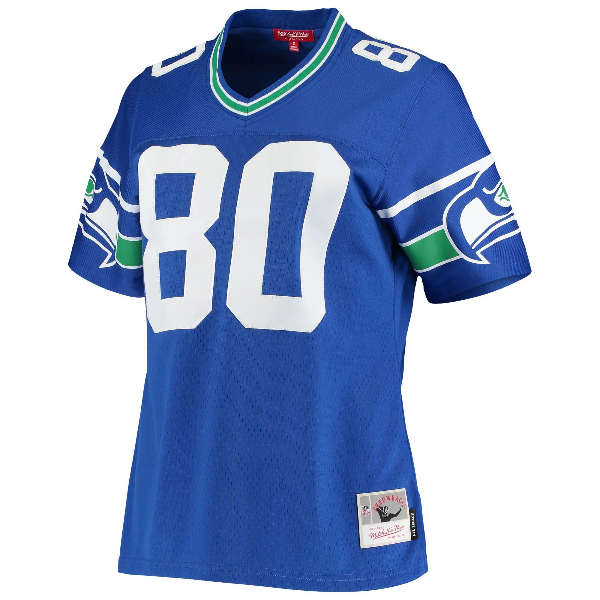 Steve Largent Seattle Seahawks Mitchell & Ness Women's 1985 Legacy Replica Jersey - Royal