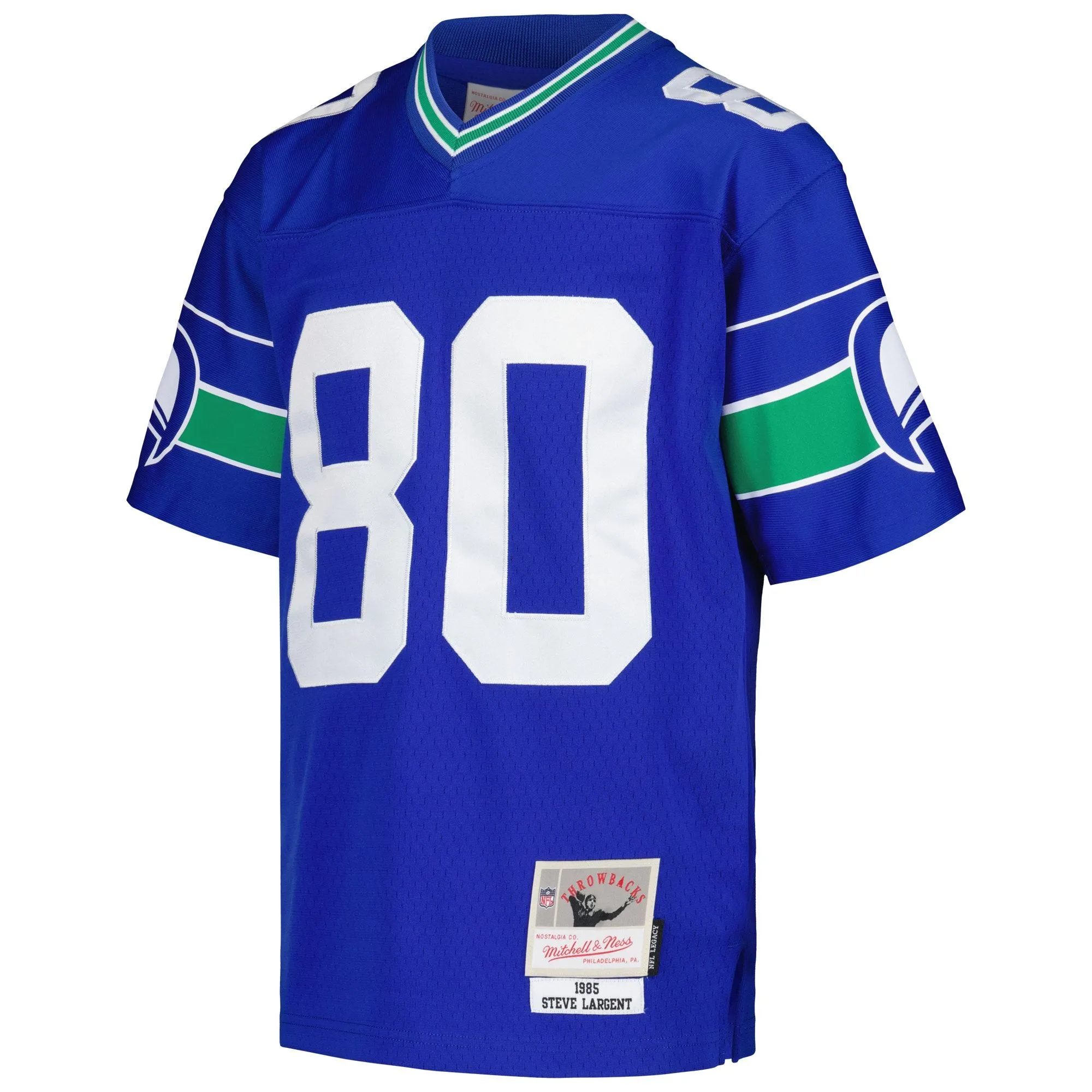 Steve Largent Seattle Seahawks Mitchell & Ness Youth 1985 Retired Player Legacy Jersey - Royal