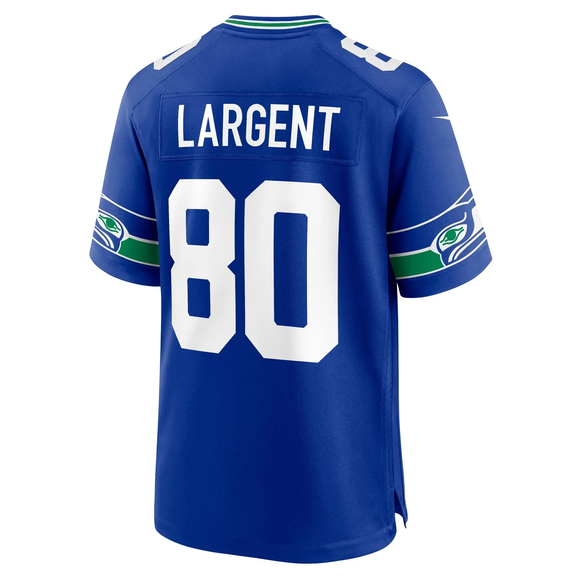 Steve Largent Seattle Seahawks  Throwback Retired Player Game Jersey - Royal