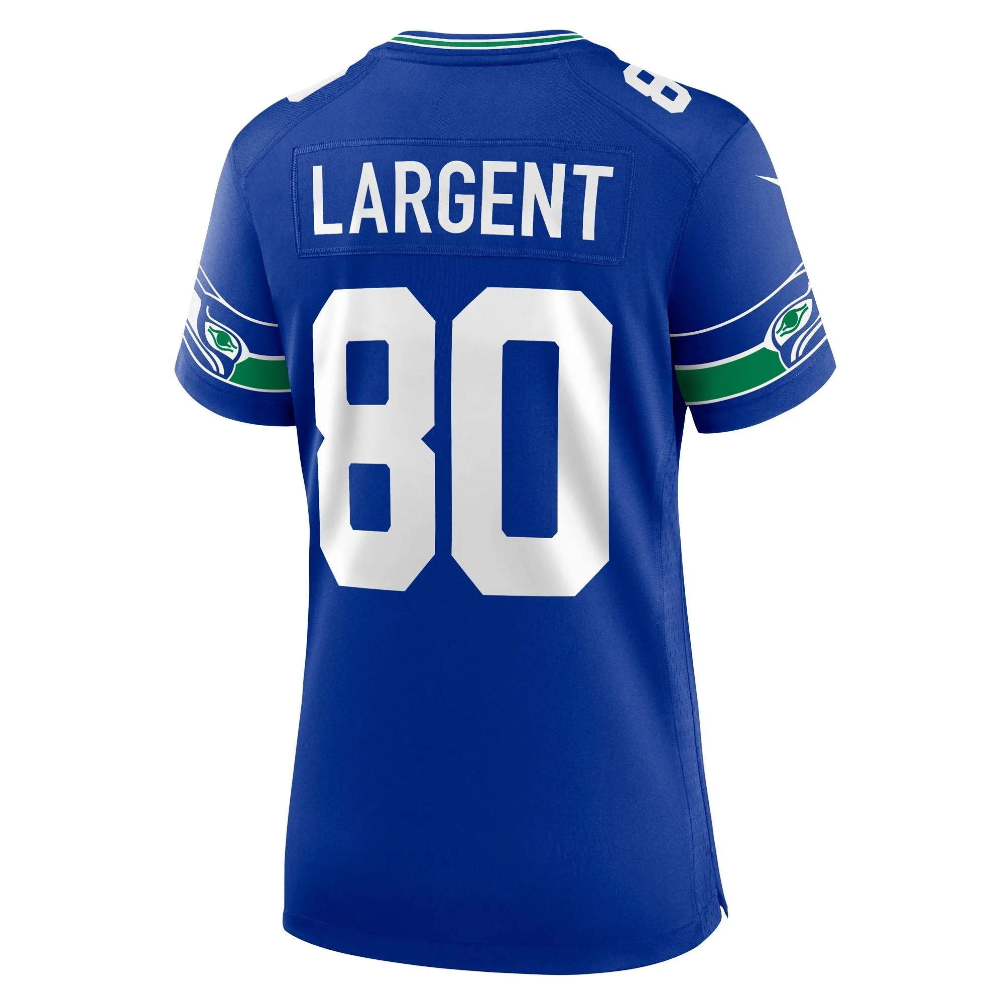 Steve Largent Seattle Seahawks  Women's Throwback Retired Player Game Jersey - Royal