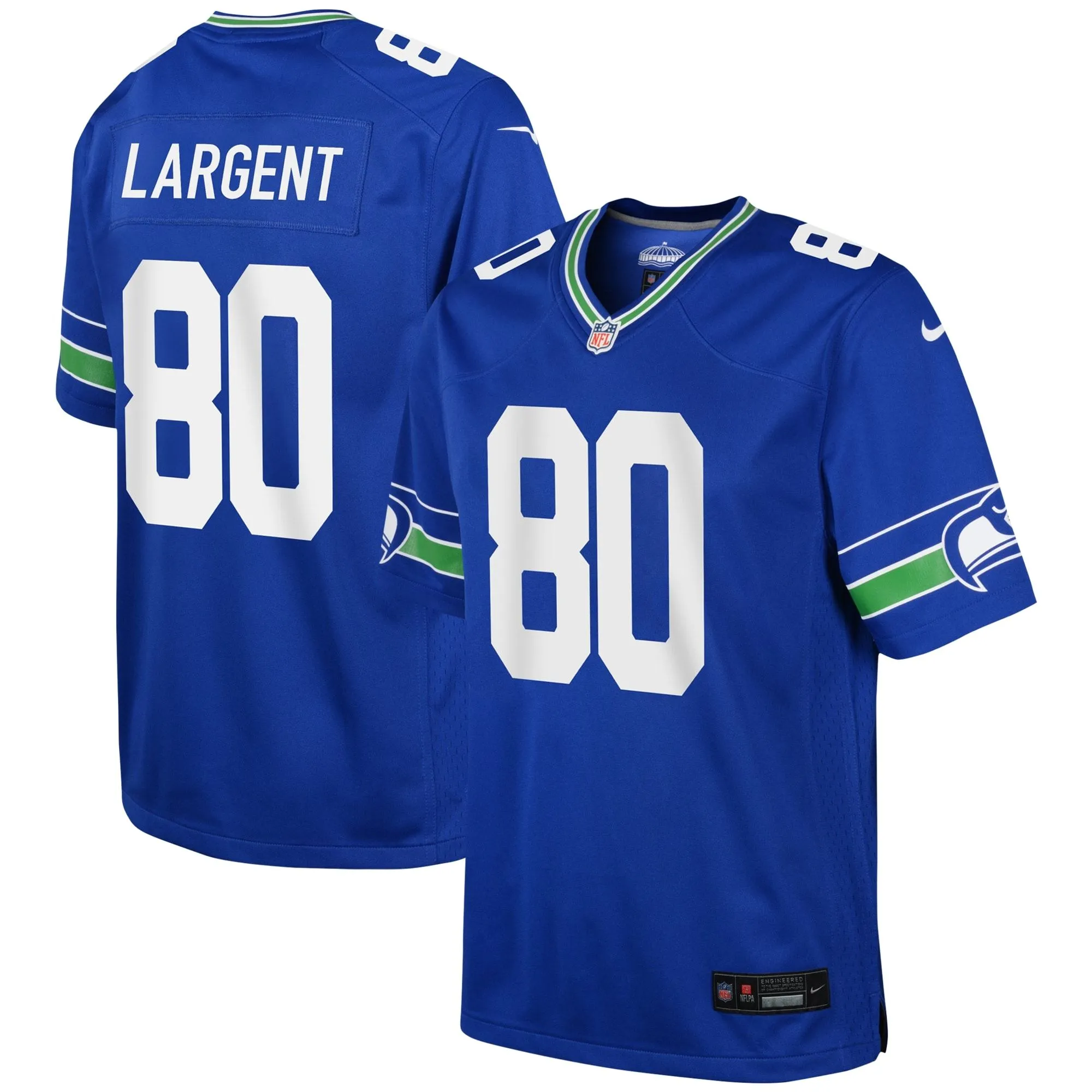 Steve Largent Seattle Seahawks  Youth Alternate Retired Player Game Jersey - Royal